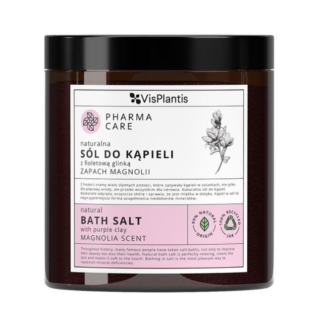 VISPLANTIS Bath Salt With Purple Clay Magnolia  Scent ملح الاستحمام من فيسبلانتيس