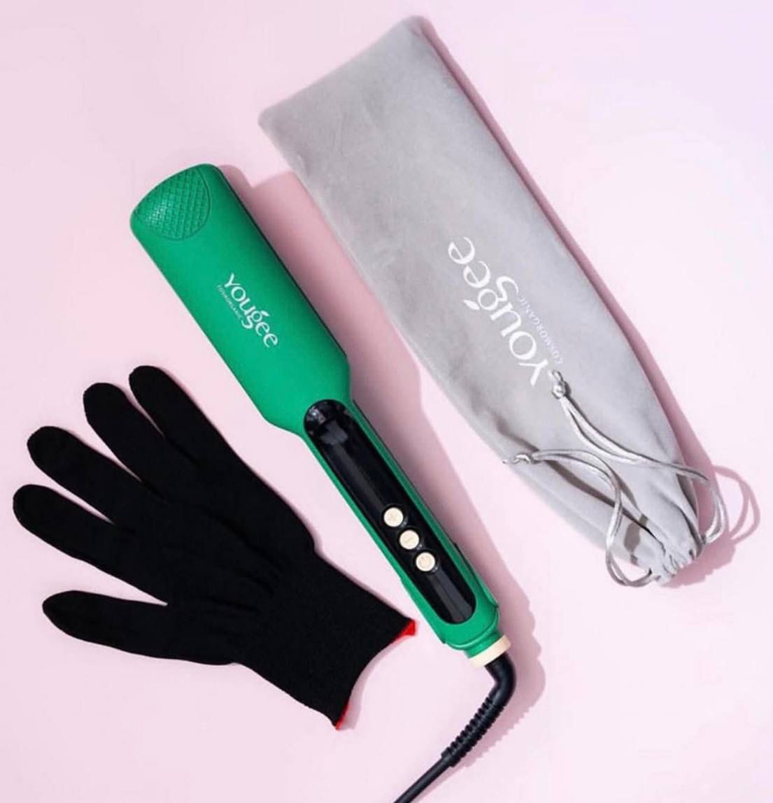 YOUGEE PROFESSIONAL 500°F YOUGEE HAIR مكواة لتصفيف الشعر من يوگي