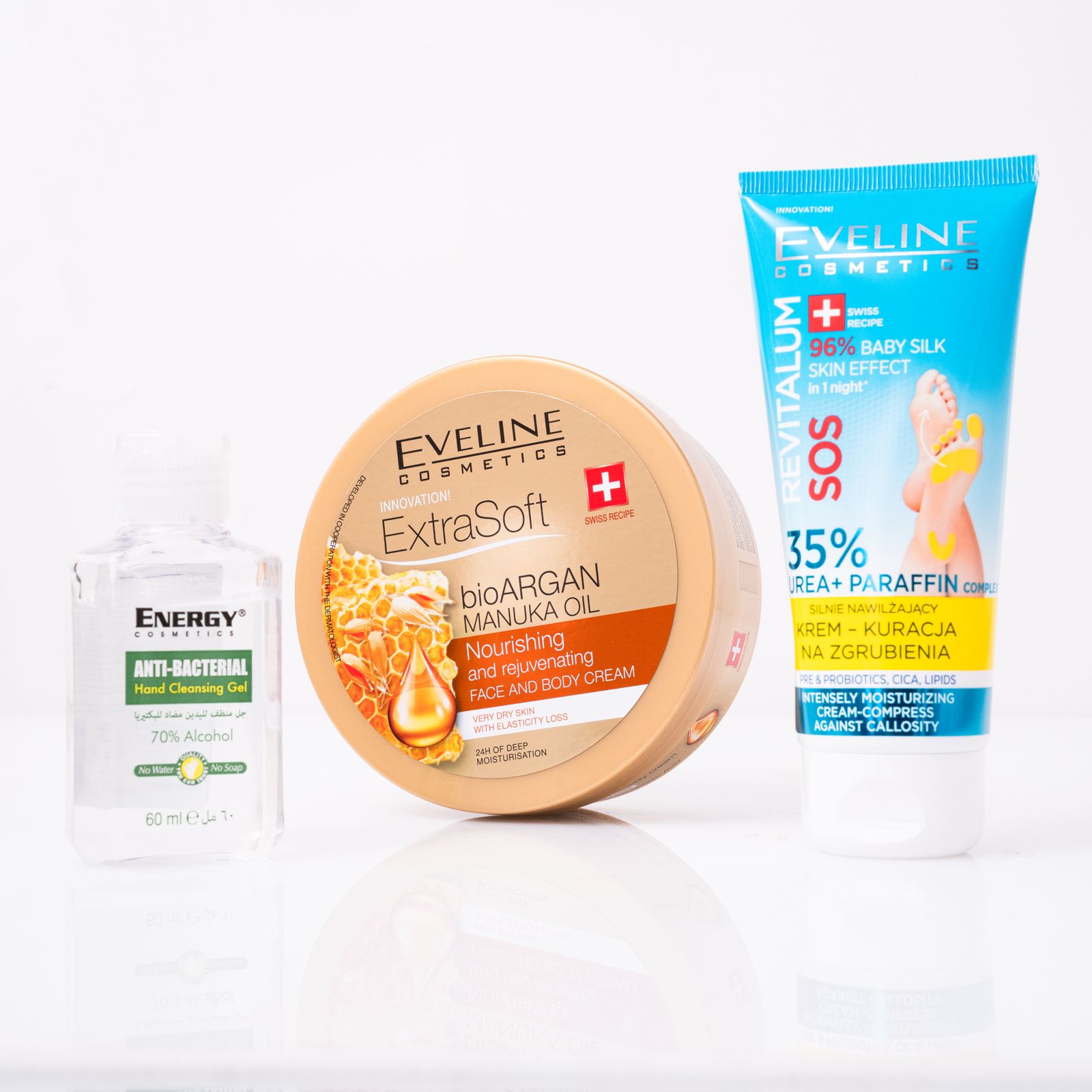 EVELINE COSMETICS CARE SET أيفيلين مجموعة متكاملة للعناية بالوجه والجسم
