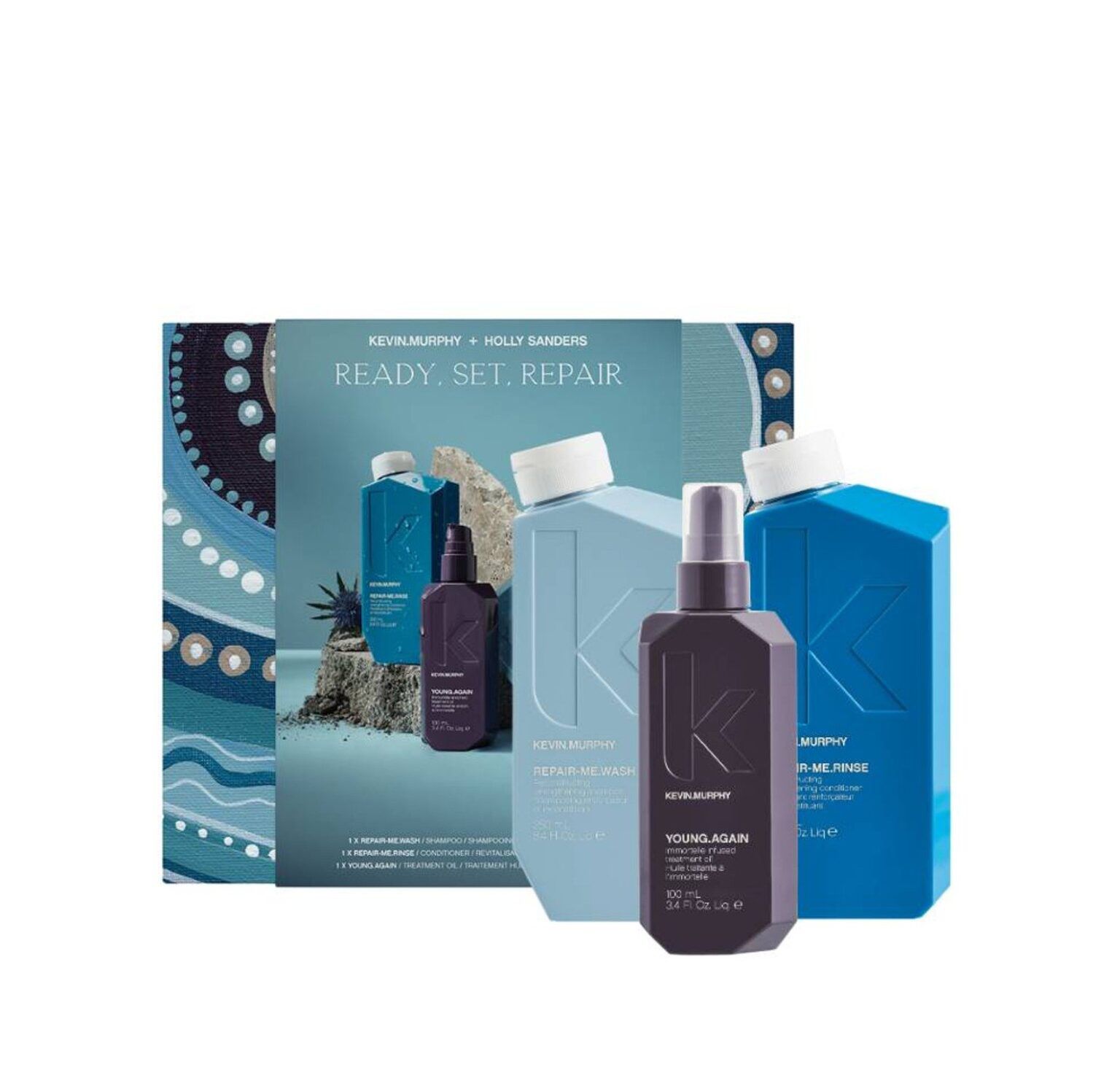 KEVIN MURPHY Ready Set Repair Set  مجموعة عناية بالشعر الجاف والتالف من كيفن مورفي