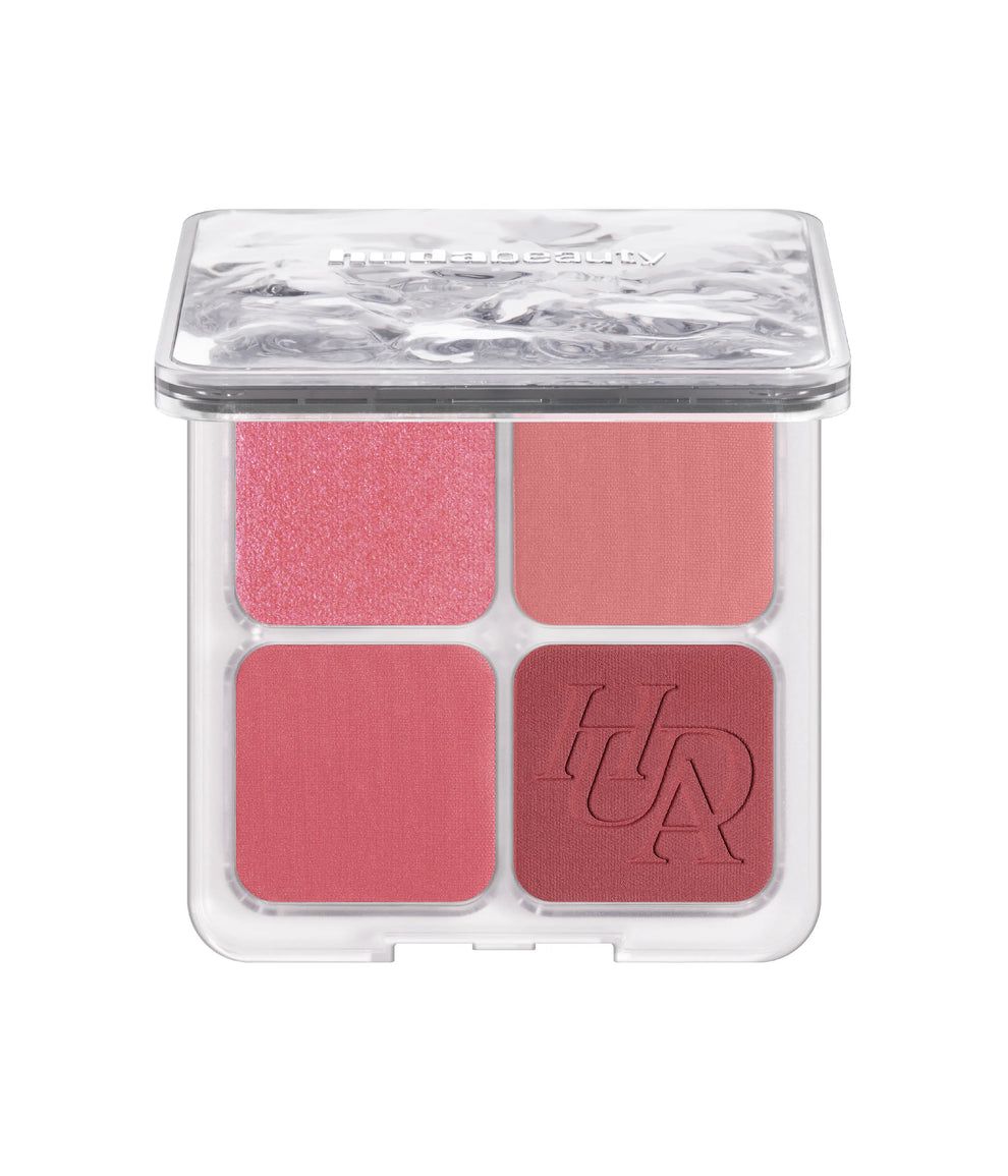 HUDA BEAUTY BLUSH FILTER BLURRING BLUSHLIGHTERS PALETTE - ROSE BERRY هدى بيوتي باليت احمر خدود