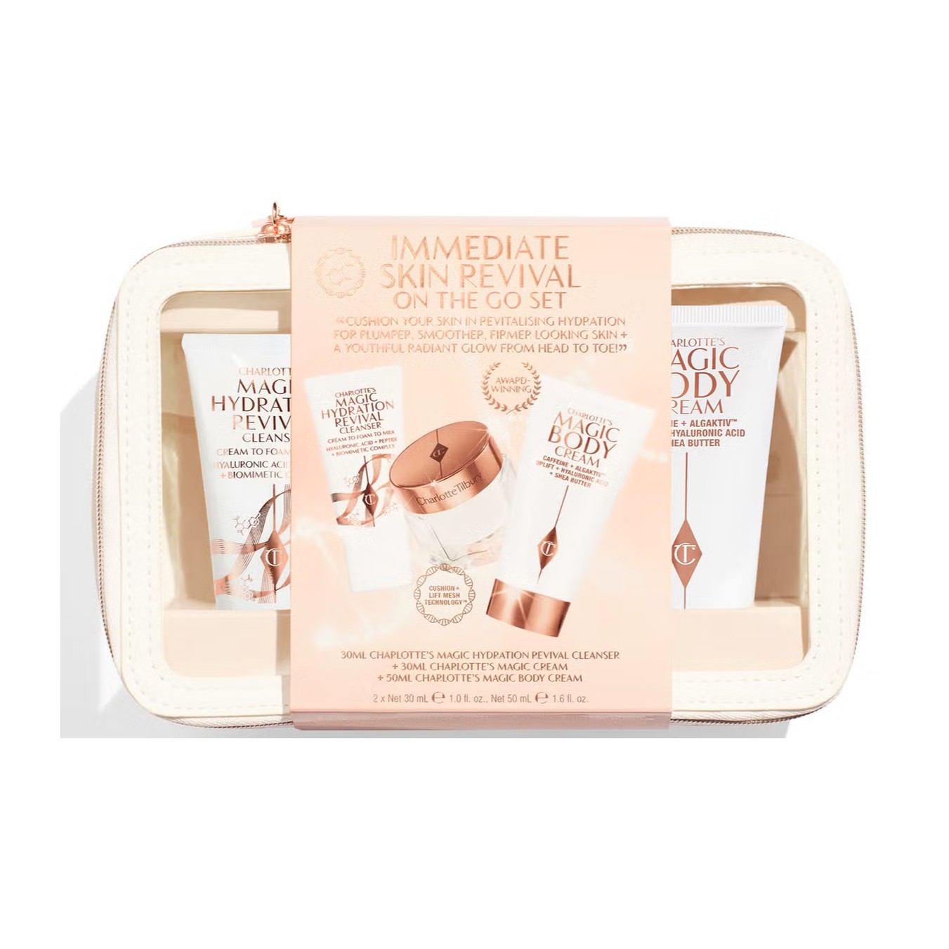 CHARLOTTE TILBURY Immediate Skin Revival On The Go Set مجموعة العناية بالبشرة من شارلوت تيلبري