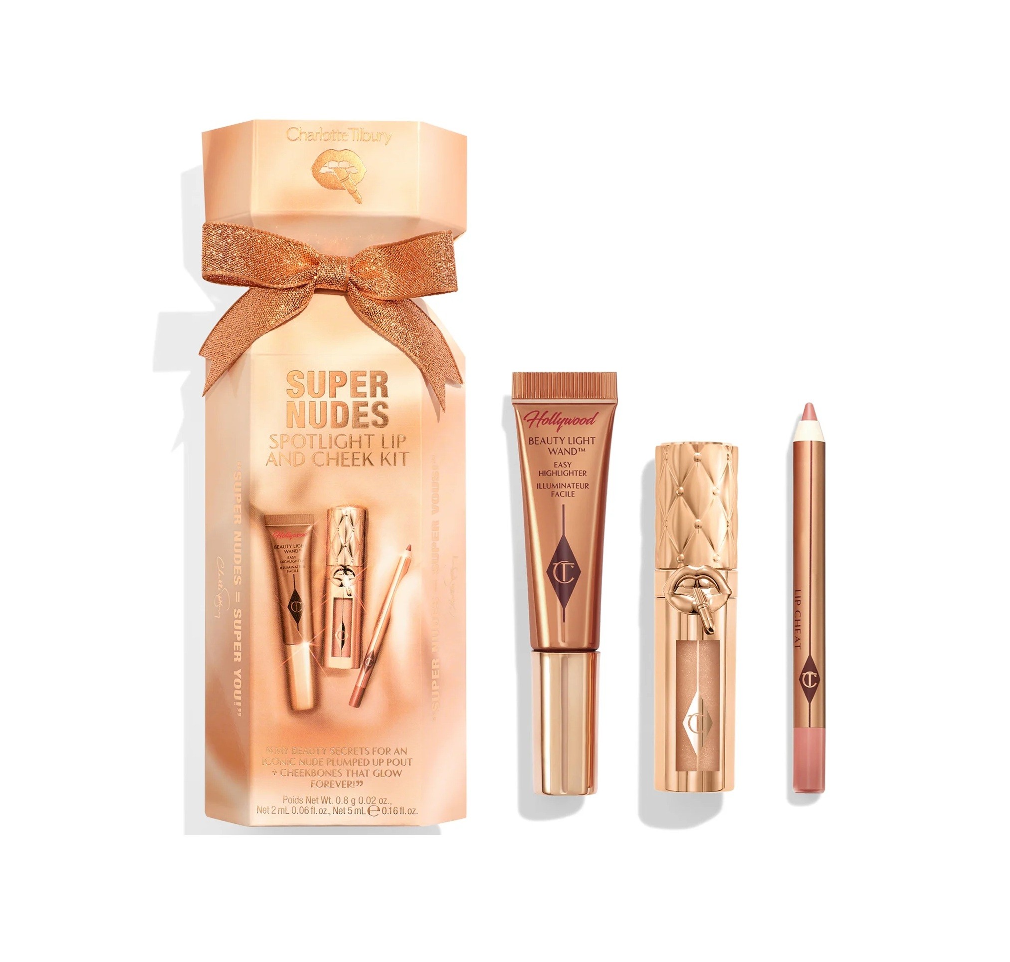 CHARLOTTE TILBURY Supernudes Spotlight Lip & Cheek بكج هدايا للنساء من شارلوت تيلبري
