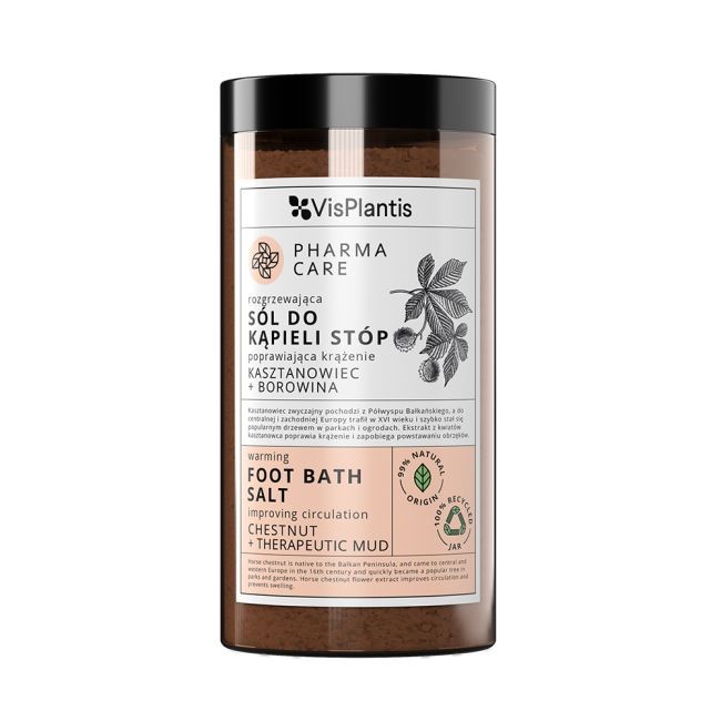 VISPLANTIS Foot Bath Salt Improving Circulation Chestnut + Therapeutic Mud ملح للاقدام بالكستناء من فسيبلانتيس