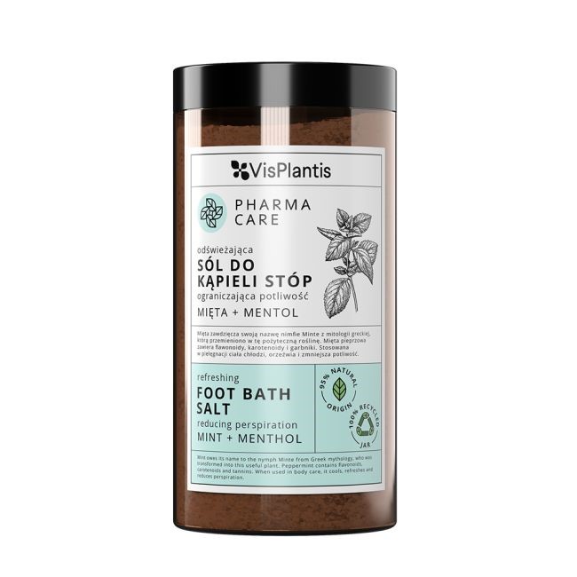 VISPLANTIS Foot Bath Salt Reducing Perspiration Mint + Menthol ملح للاقدام ب النعناع والمنثول من فسيبلانتيس