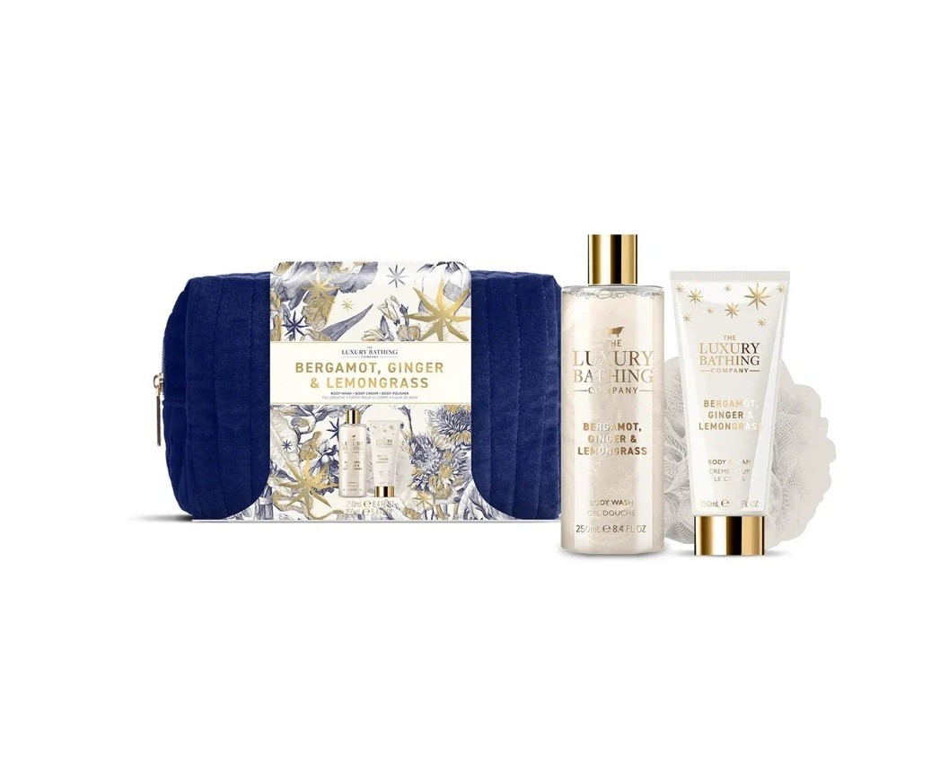 THE LUXURY BATHING Bergamot, Ginger & Lemongrass Body Care Set  مجموعة العناية بالجسم بالبرغموت والزنجبيل وعشب الليمون من ذا لكجري باثنك
