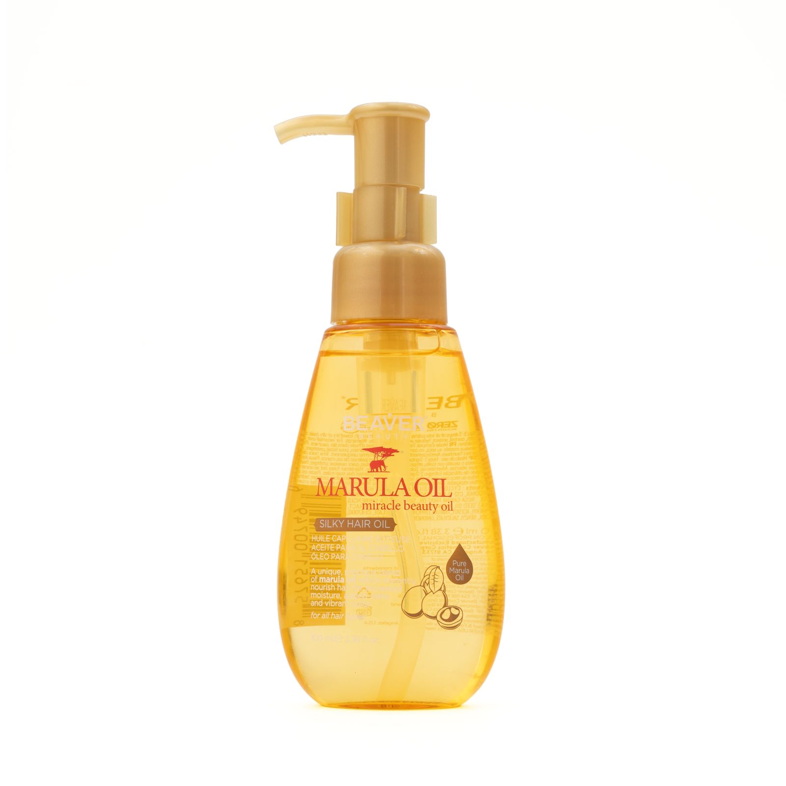 BEAVER Deep Repairing & Smoothing Silk Marula Oil 100ml  بيفر زيت المارولا الحريري لإصلاح وتنعيم الشعر بعمق