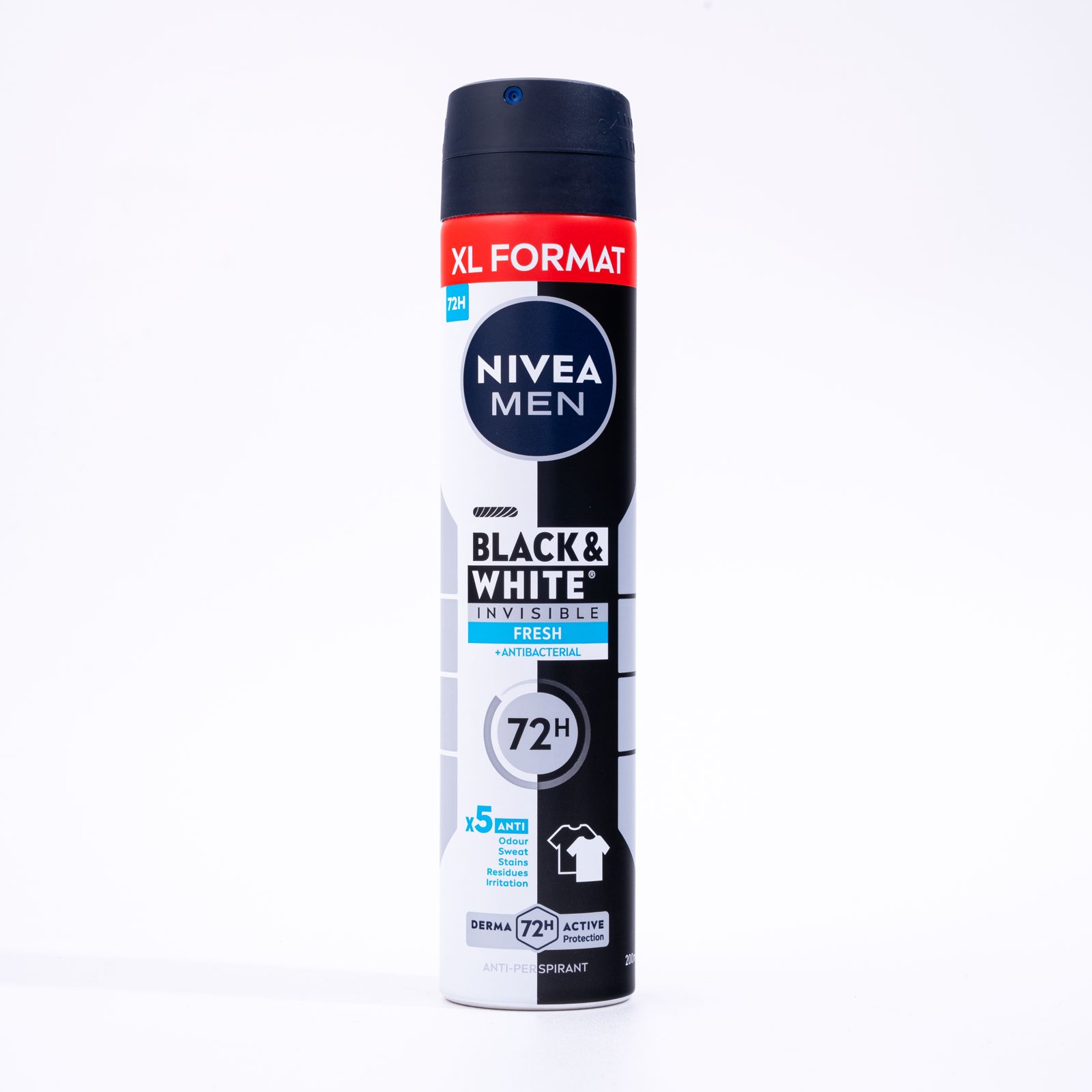 NIVEA MEN Black & White Invisible Fresh Deodorant Spray 200 ML  بخاخ مزيل العرق من نيفيا للرجال