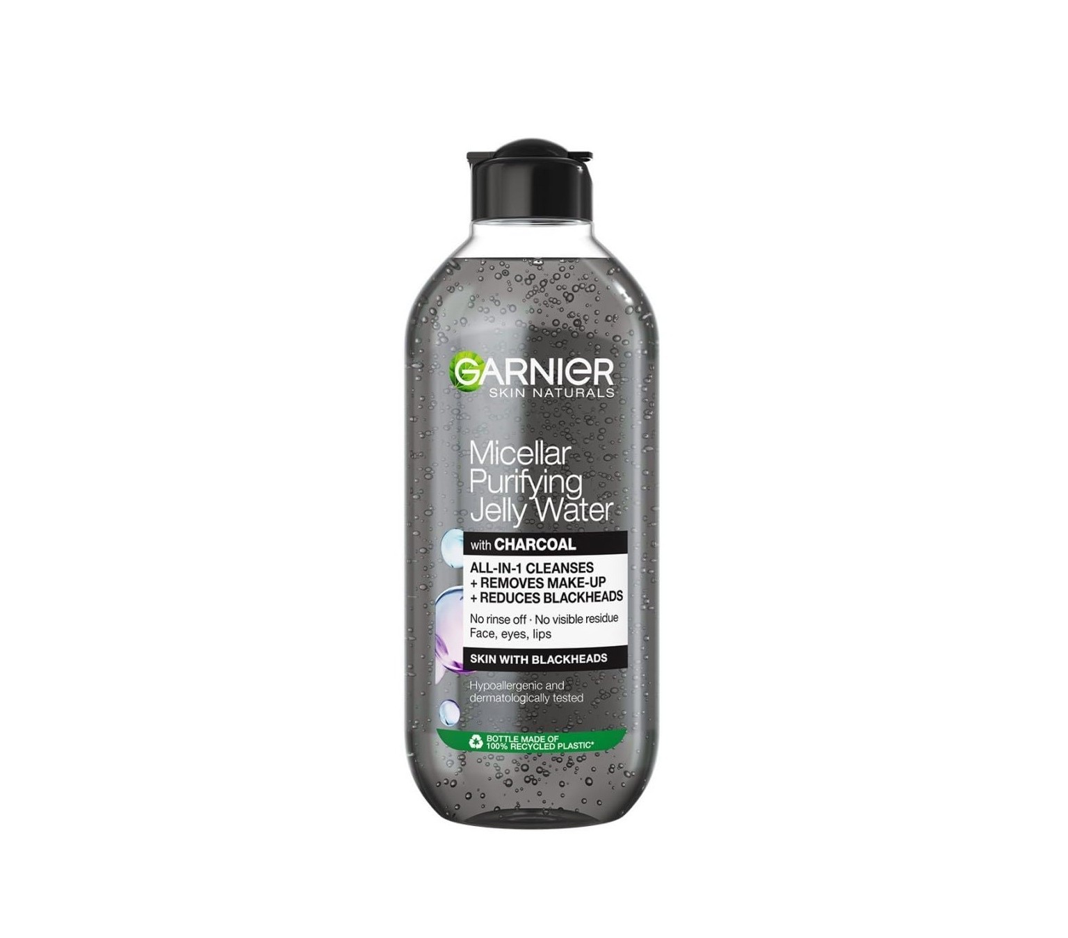 GARNIER Pure Active Purifying Micellar Jelly Water with Charcoal 400ml  غسول منقي للبشرة بالفحم من غارنييه