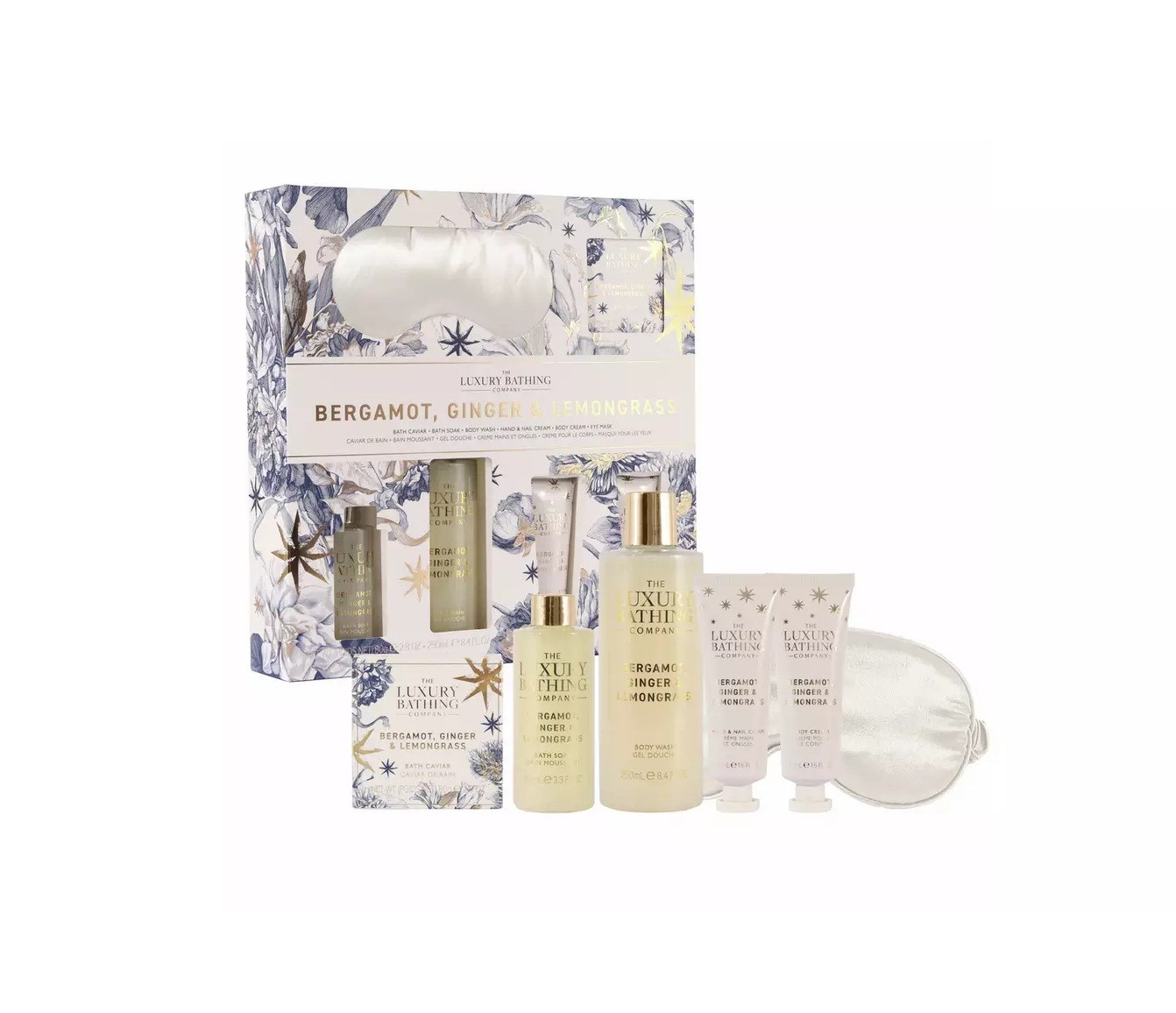 THE LUXURY BATHING Bergamot Ginger and Lemongrass Ultimate Pamper Gift Set   مجموعة العناية بالجسم بالبرغموت والزنجبيل وعشب الليمون من ذا لكجري باثنك