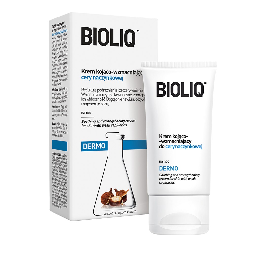 BIOLIQ Soothing and strengthening cream for vascular skin 50ml كريم مهدئ ومقوي للبشرة من بايوليك