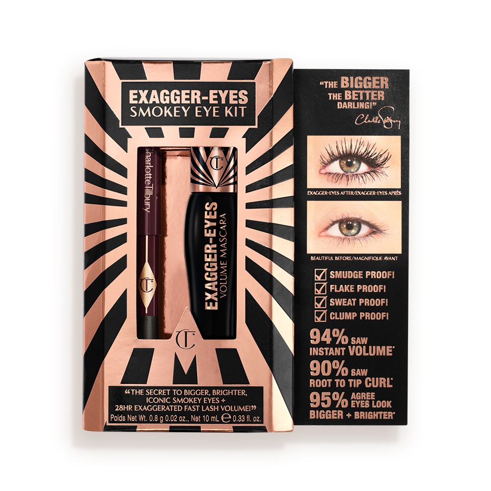 CHARLOTTE TILBURY EXAGGER-EYES SMOKEY EYE KIT مجموعة مكياج  للعيون من شارلوت تيلبوري