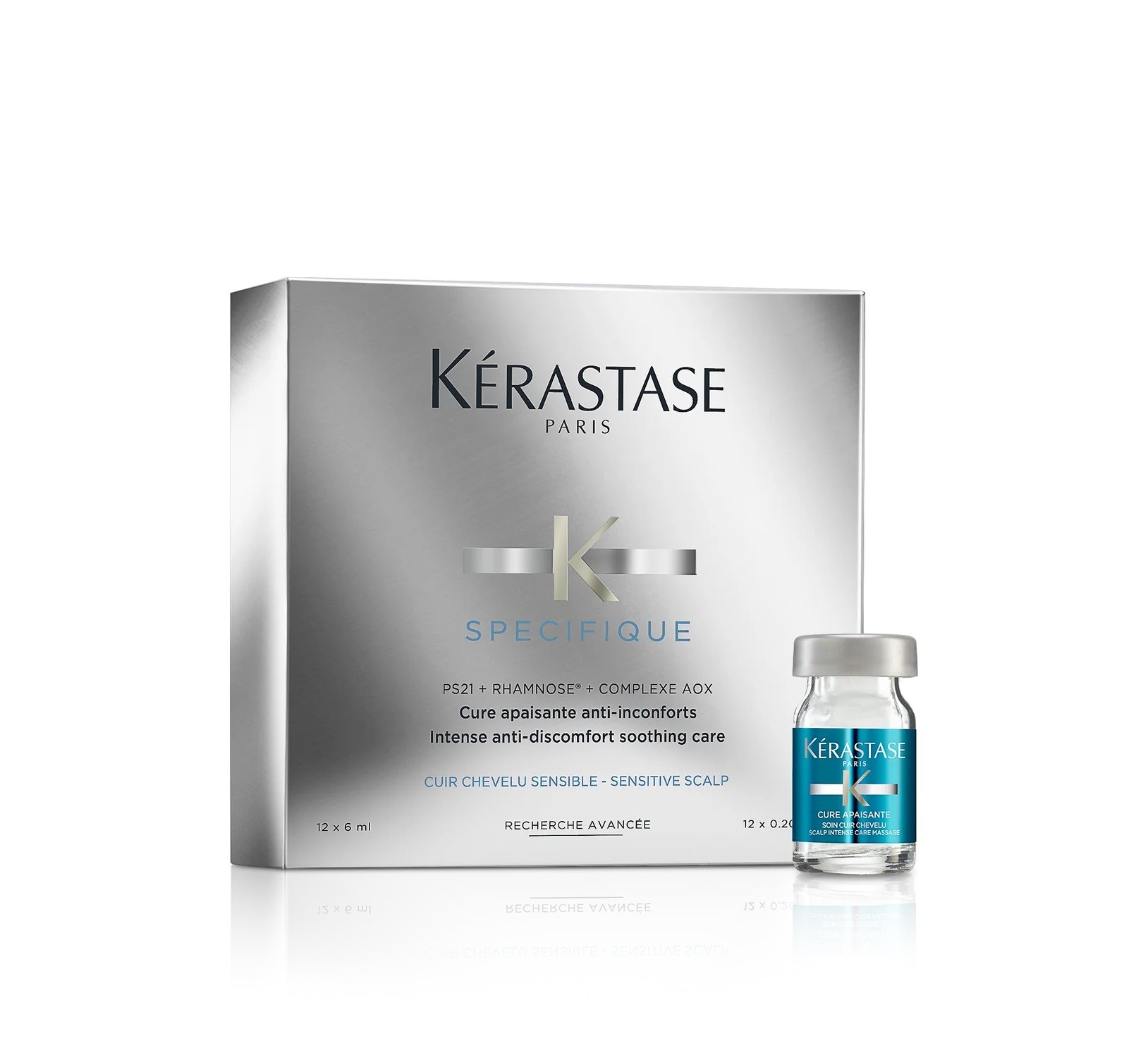 KERASTASE Specifique Cure Apaisante Hair Treatment for Senstive Scalp 6ml 12-Pack  امبولات معالجة ومهدئة لفروة الرأس الحساسة