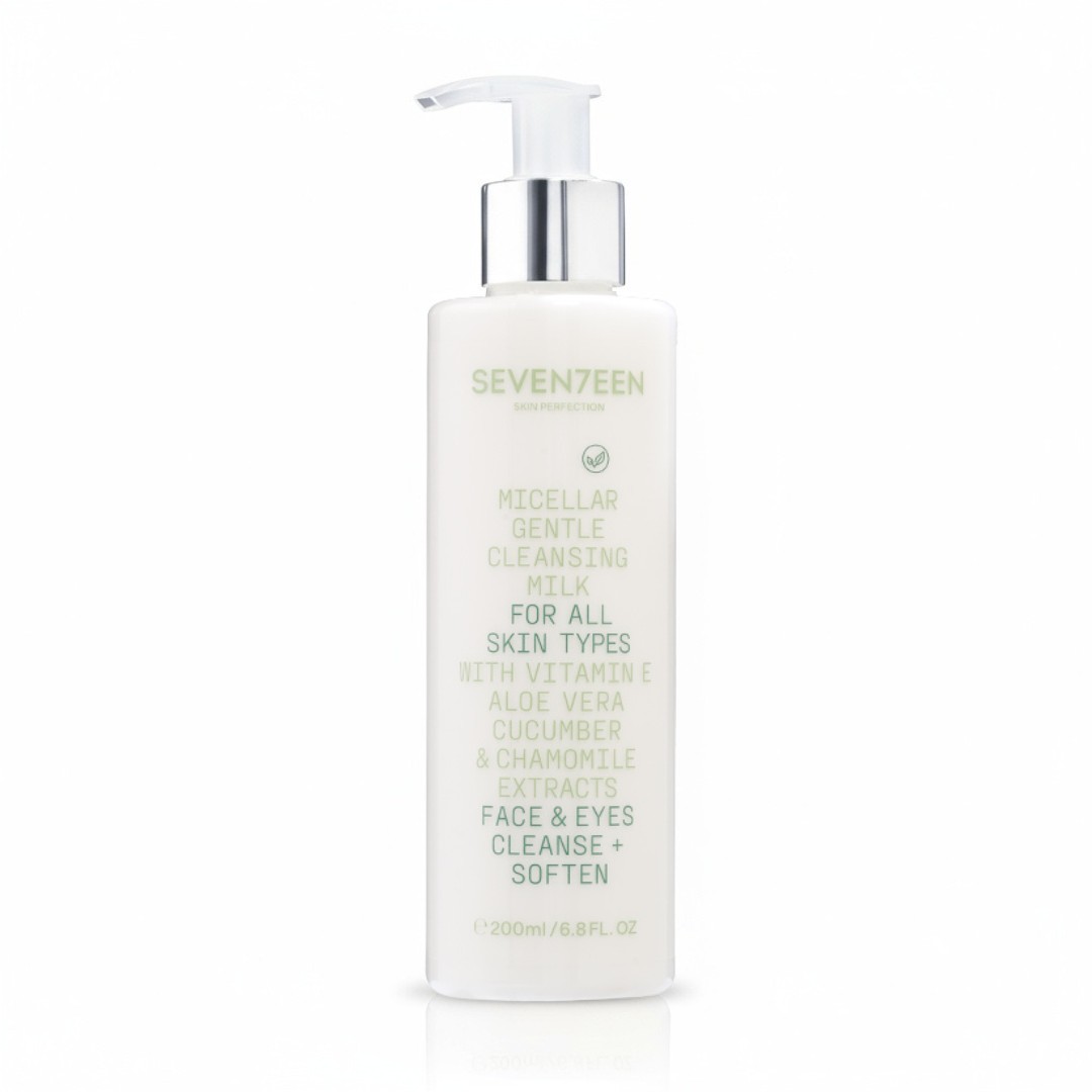 SEVENTEEN Micellar Gentle Cleansing Milk for All Skin Types 200ml  سيڤينتين مزيل ميك اب حليبي مناسب لجميع انواع البشرة