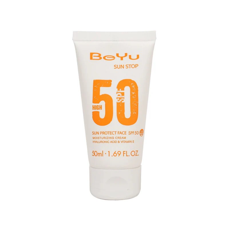 BEYU SUN STOP PROTECT FACE Sunscreen Cream SPF 50 50ml  بيو كريم واقي من اشعة الشمس