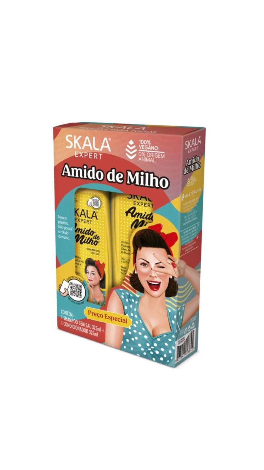 SKALA EXPERT AMIDO DE MILHO SHAMPOO & CONDITIONER SET سكالا شامبو + بلسم للشعر