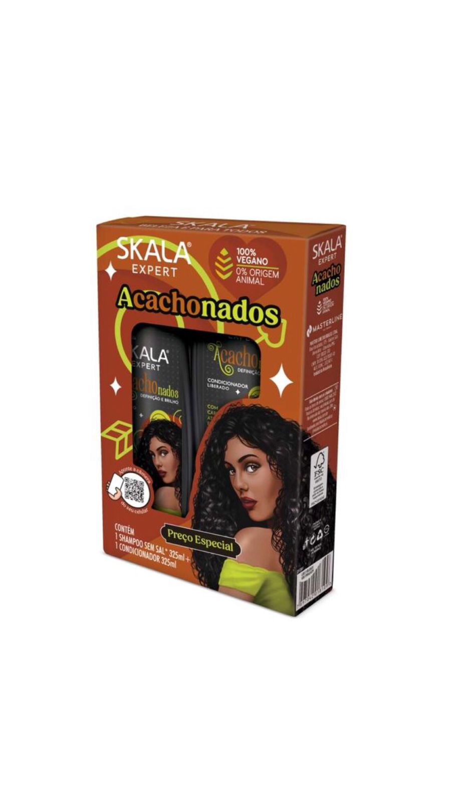 SKALA EXPERT ACACHONADOS SHAMPOO & CONDITIONER SET سكالا شامبو + بلسم للعناية بالشعر الكيرلي