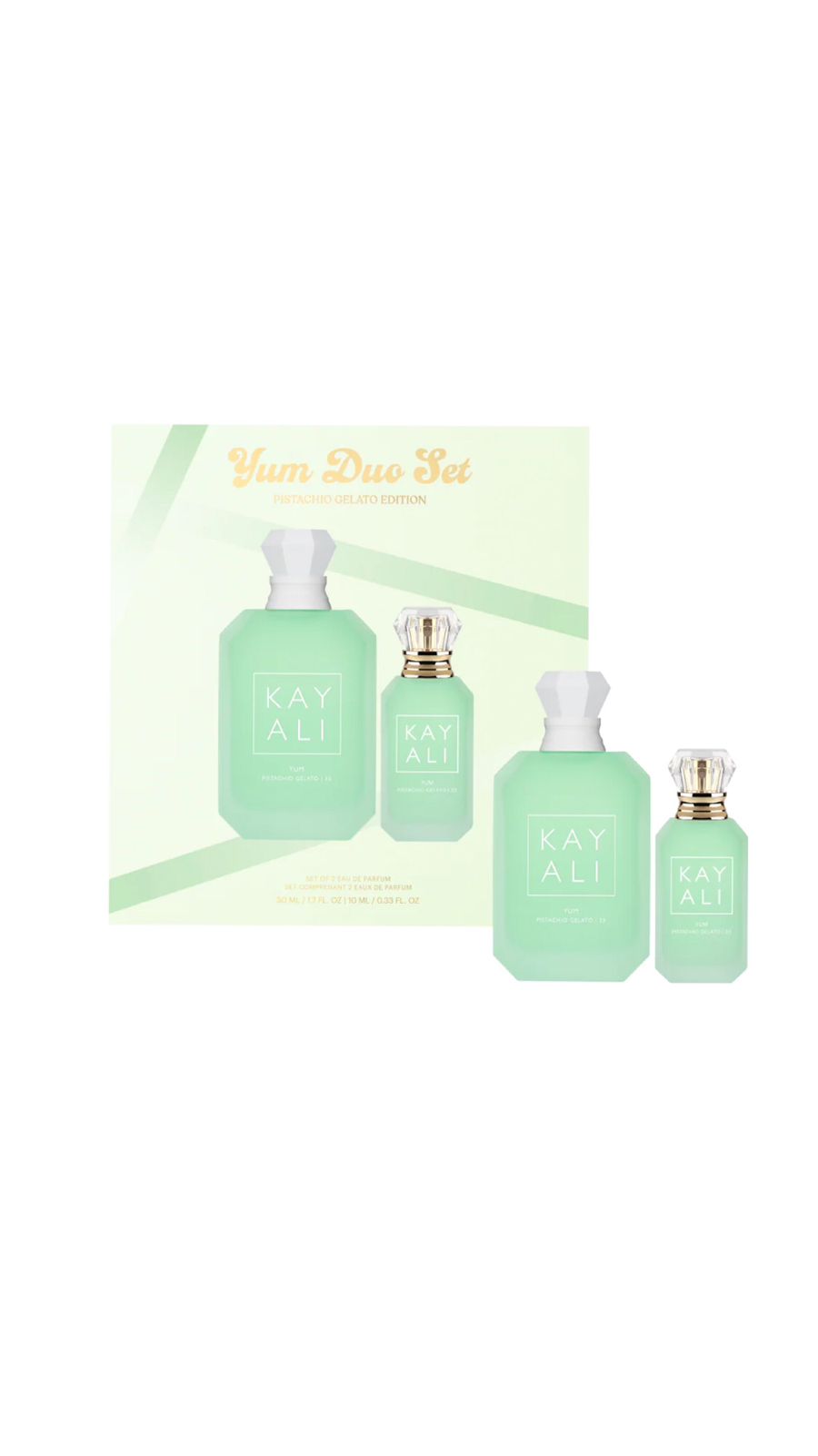 KAY ALI YUM PISTACHIO GELATO | 33 YUM DUO SET EAU DE PARFUM خيالي مجموعة عطر للجنسين
