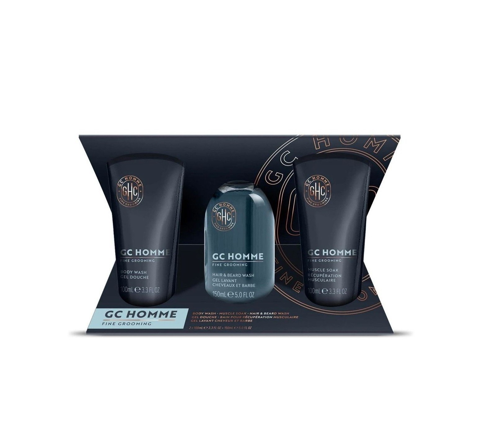 GRACE COLE GC Homme Fine Grooming Gift Set  مجموعة العناية بالجسم للرجال من گريس كول