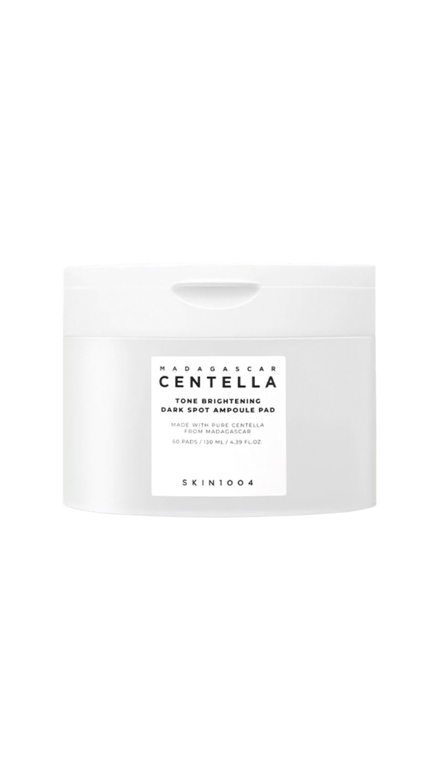 SKIN1004 MADAGASCAR CENTELLA TONE BRIGHTENING AMPOULE PAD DISCOS ANTIMANCHAS 60 UNIDADES 130ml مدغشقر سينتيلا پادات معالجة للبشرة