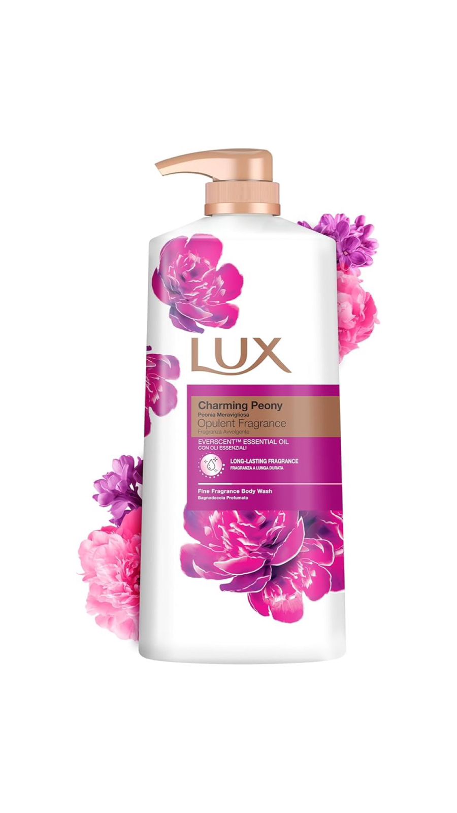 LUX CHARMING PEONY WITH ORANGE OIL BODY WASH لوكس غسول للجسم