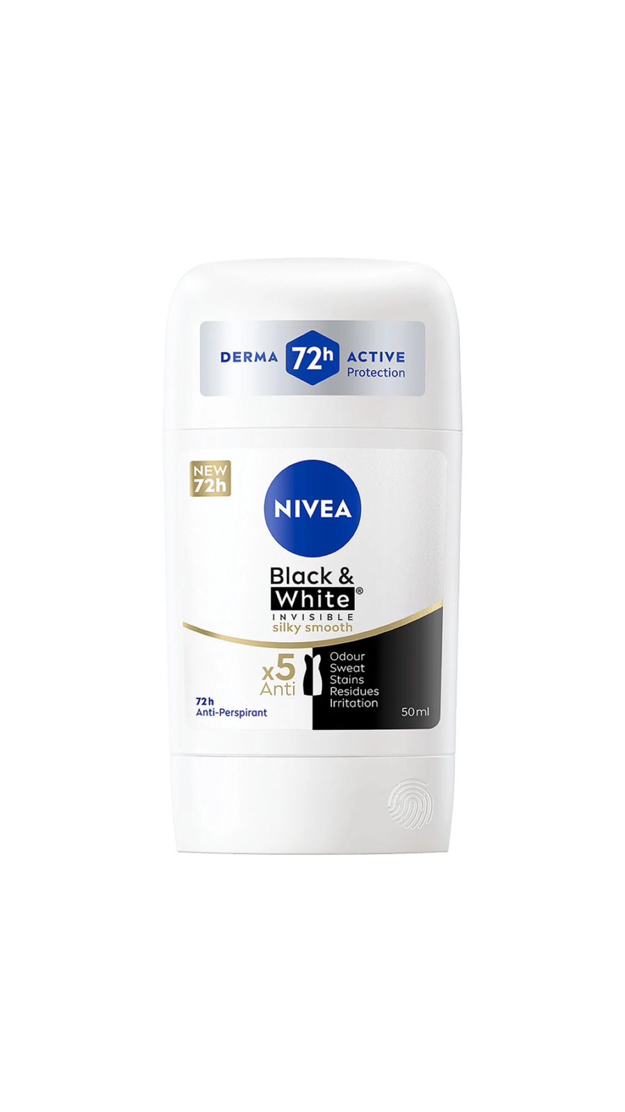 NIVEA BLACK & WHITE INVISIBLE SILKY SMOOTH ANTI-PERSPIRANT STICK دوڤ مانع تعرق