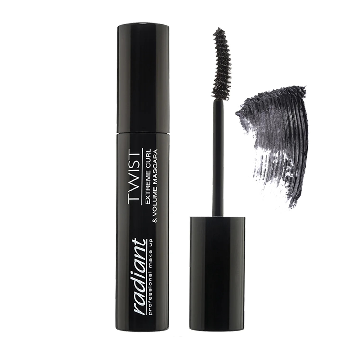 RADIANT Twist Extreme Curl & Volume Mascara - 01 BLACK  ريدينت ماسكارا لتجعيد وتكثيف الرموش