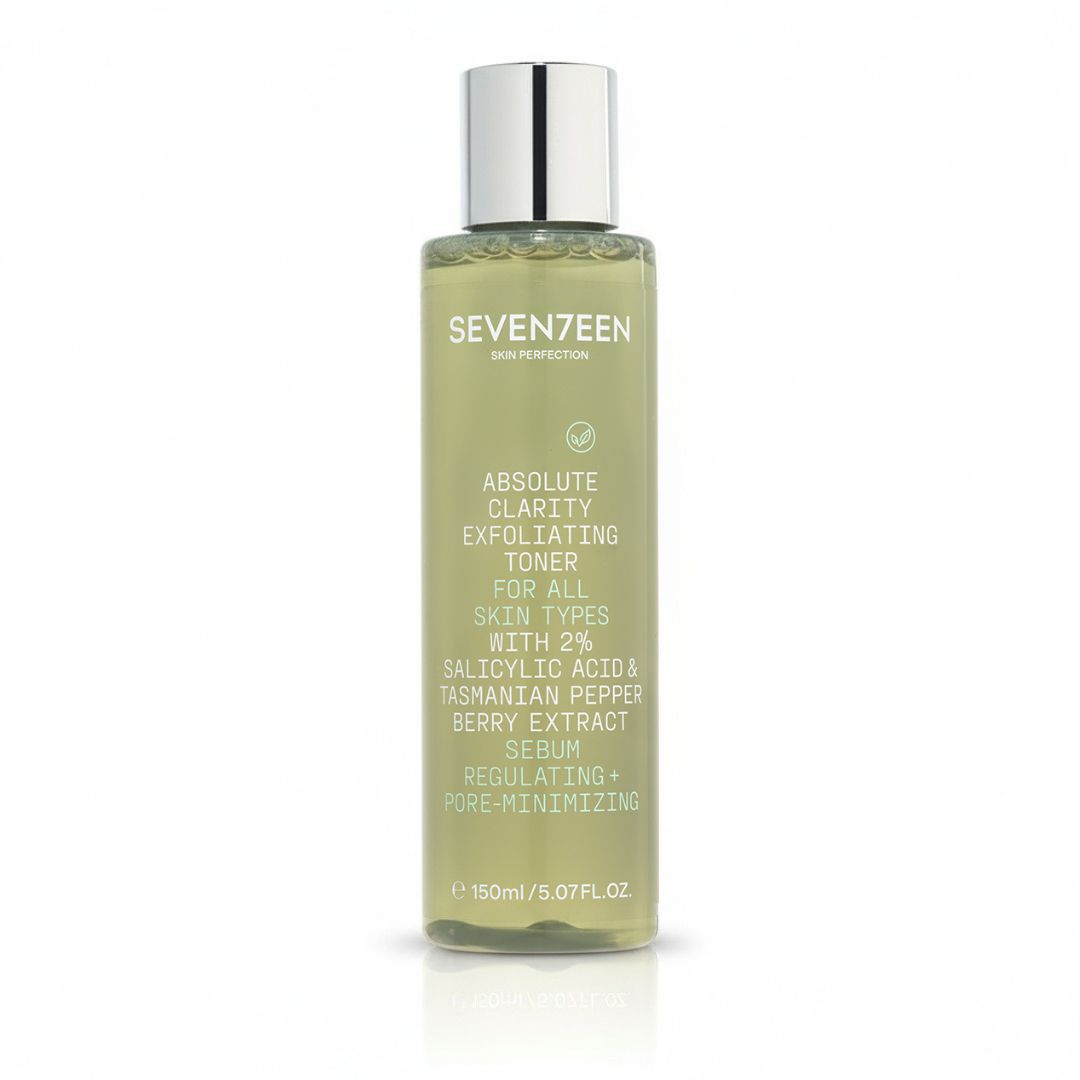 SEVENTEEN ABSOLUTE CLARITY EXFOLIATING TONER FOR ALL SKIN TYPES 150ml سڤينتين تونر مقشر للبشرة مناسب لجميع انواع البشرة