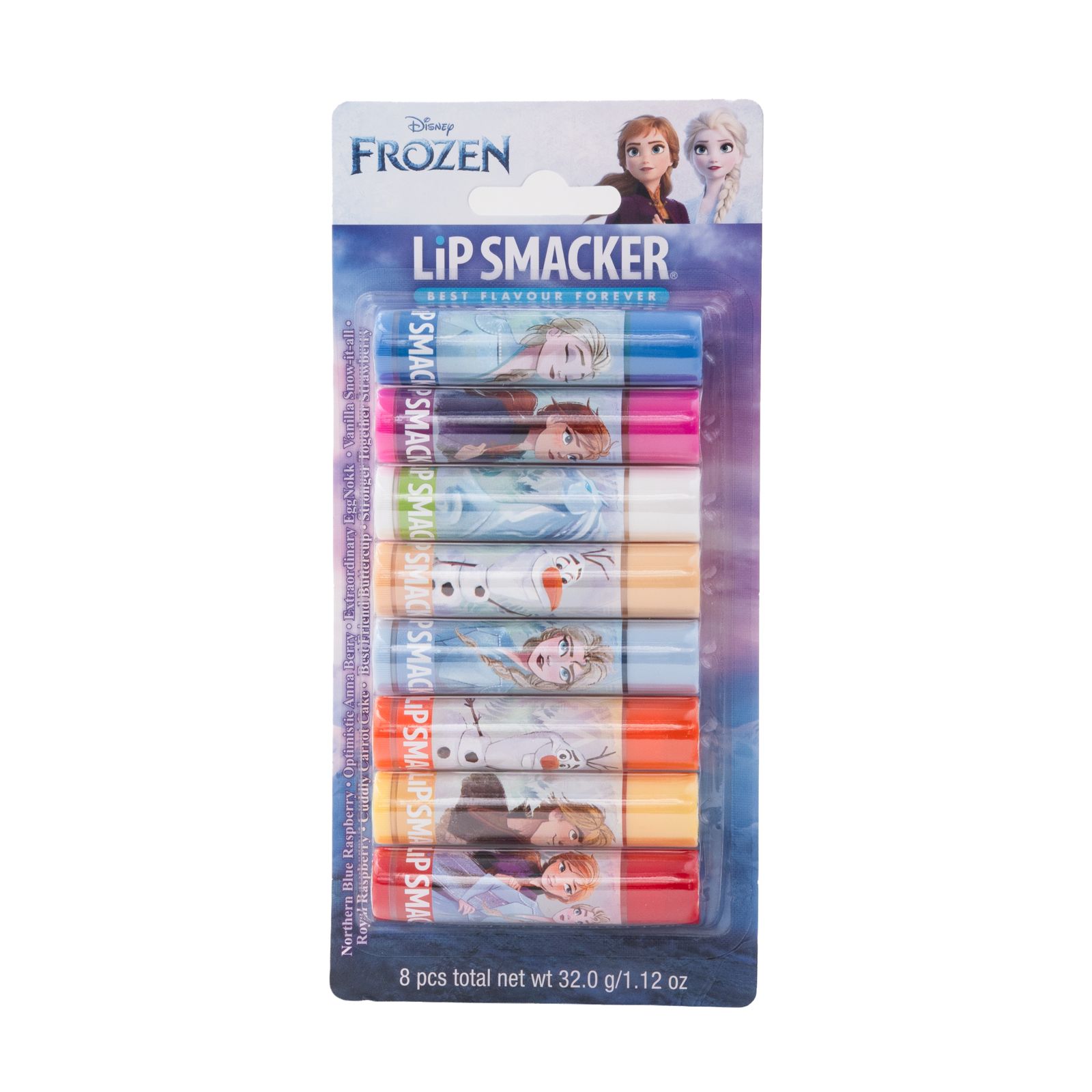 DISNEY LIP SMACKER Frozen Lip Balm Party Pack 8pcs ديزني ليب سماكر عبوة مرطب شفاه 8 قطع