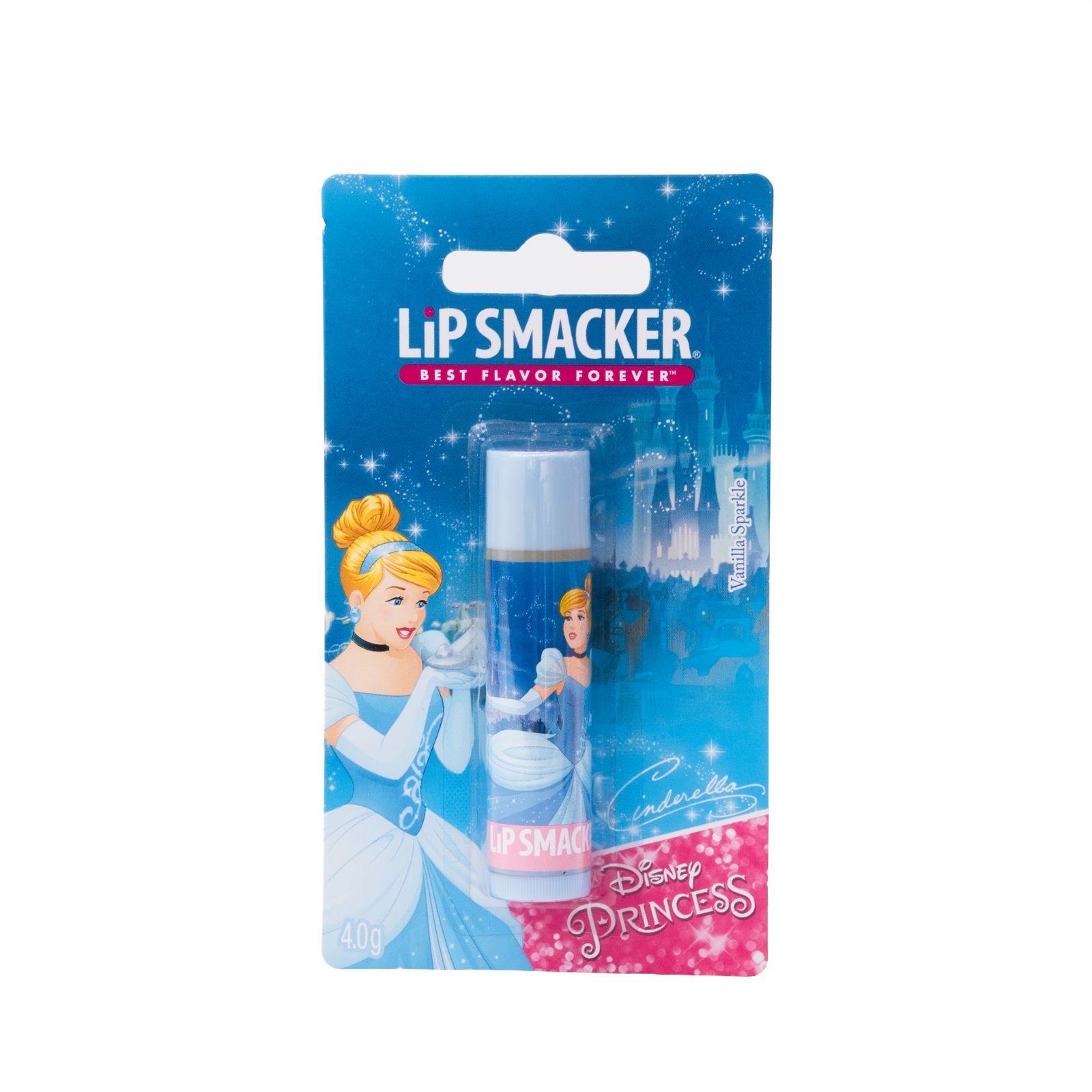 DISNEY Lip Smacker Princess Cinderella Sparkle Lip Balm - Vanilla Flavor ديزني ليب سماكر مرطب شفاه