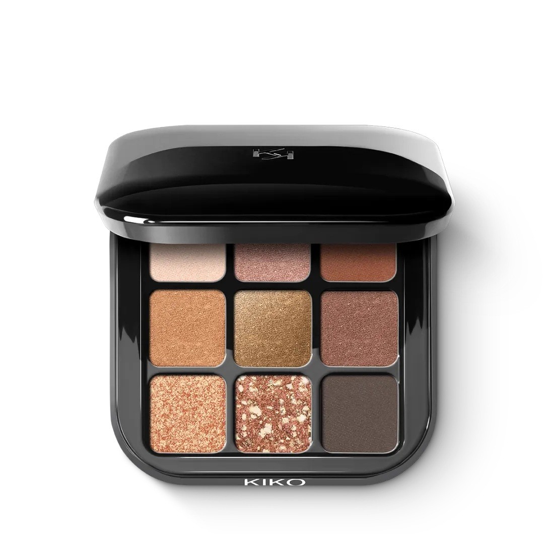 KIKO MILANO glamour multi finish eyeshadow palette - 02 Sunset Vibes   لوحة ظلال العيون من كيكو ميلانو
