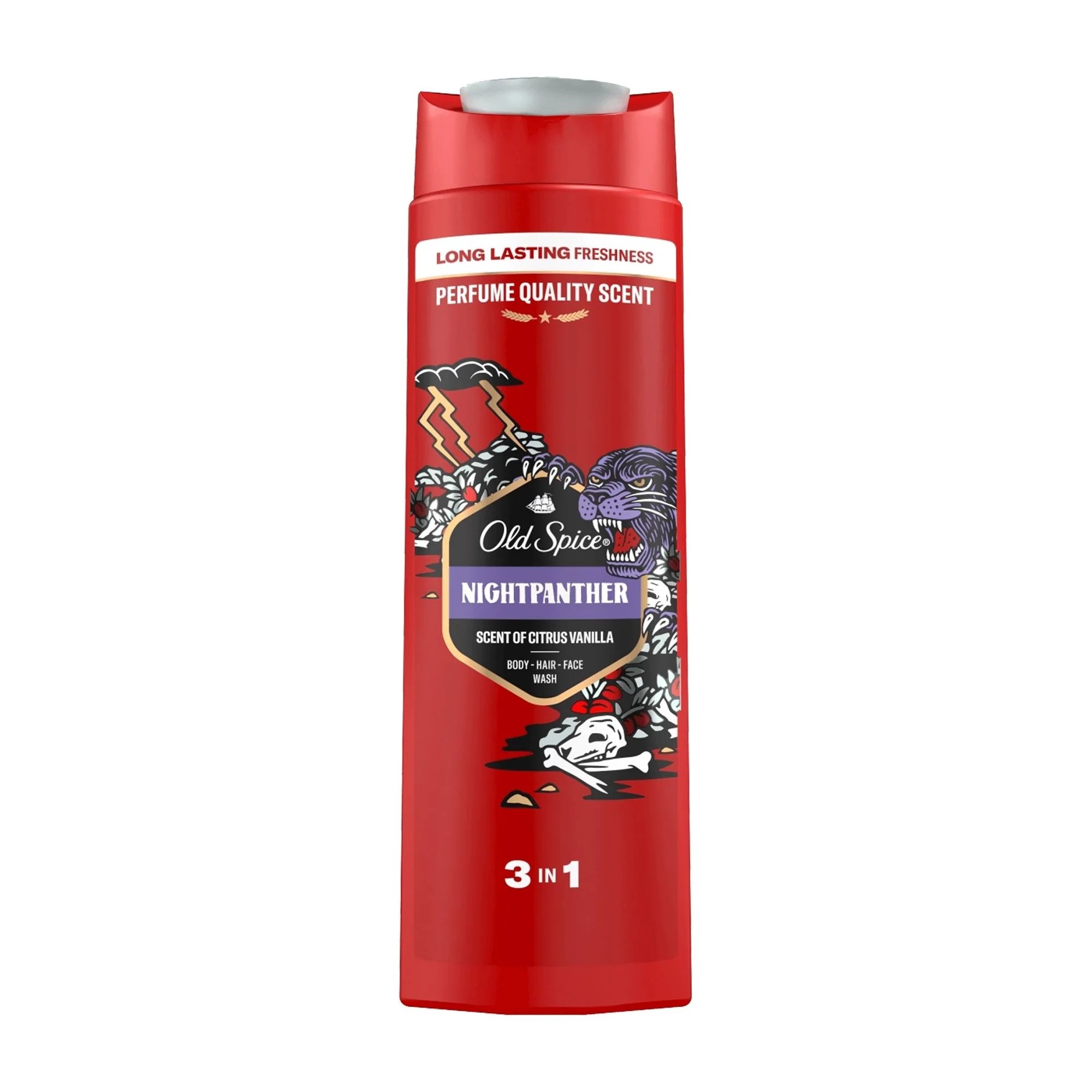 OLD SPICE Nightpanther 3-In-1 Shower Gel 400ml  جل استحمام أولد سبايس 3 في 1