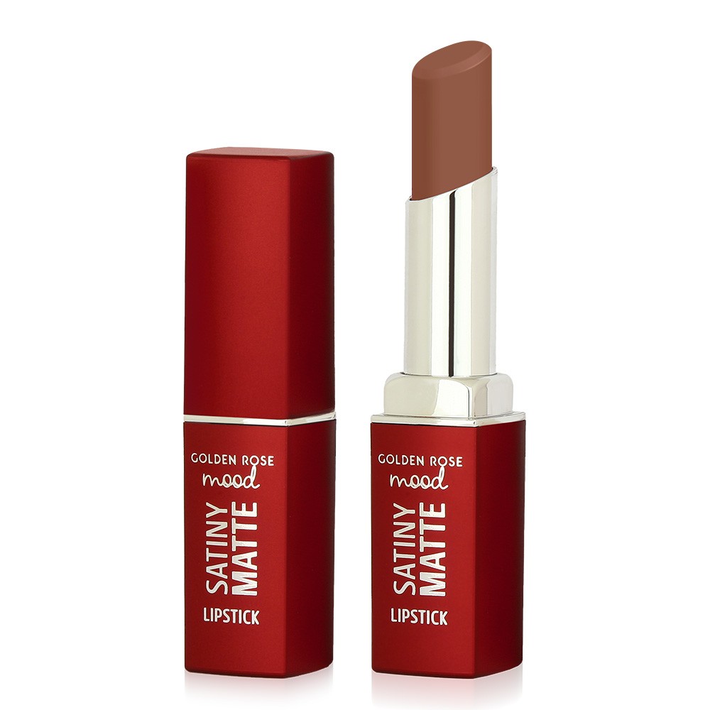 GOLDEN ROSE MOOD SATINY MATTE LIPSTICK  احمر شفاه مطفي من كولدن روز