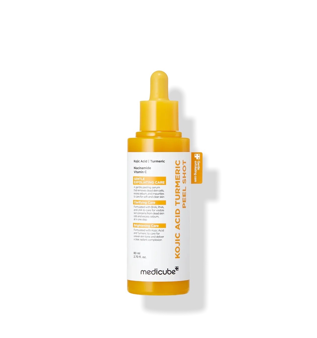 MEDICUBE Kojic Acid Turmeric Peel Shot 80ml  ميدكيوب سيروم مقشر للبشرة بخلاصة الكركم للبشرة الحساسة