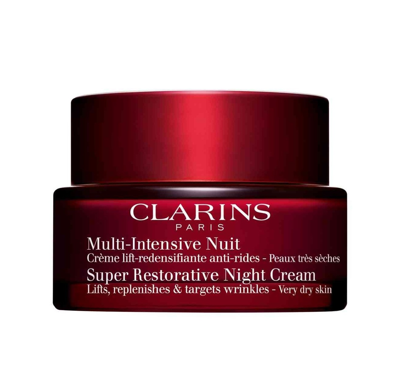 CLARINS Super Restorative Night Cream - Very Dry Skin 50ml كلارنس كريم ليلي فائق الترميم للبشرة شديدة الجفاف