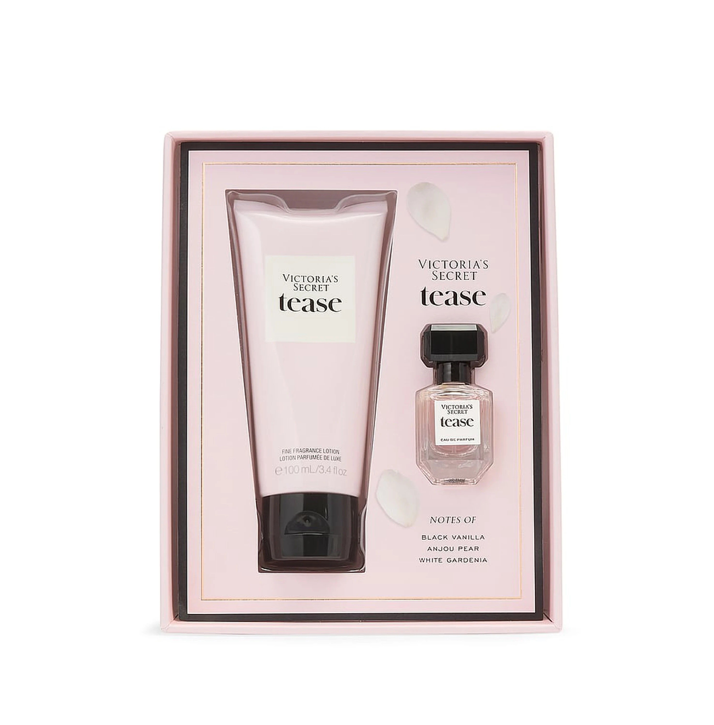 VICTORIA'S SECRET TEASE FRAGRANCE DUO SET (7ml + lotion 100ml) فيكتوريا سيكرت بكج هدايا للنساء
