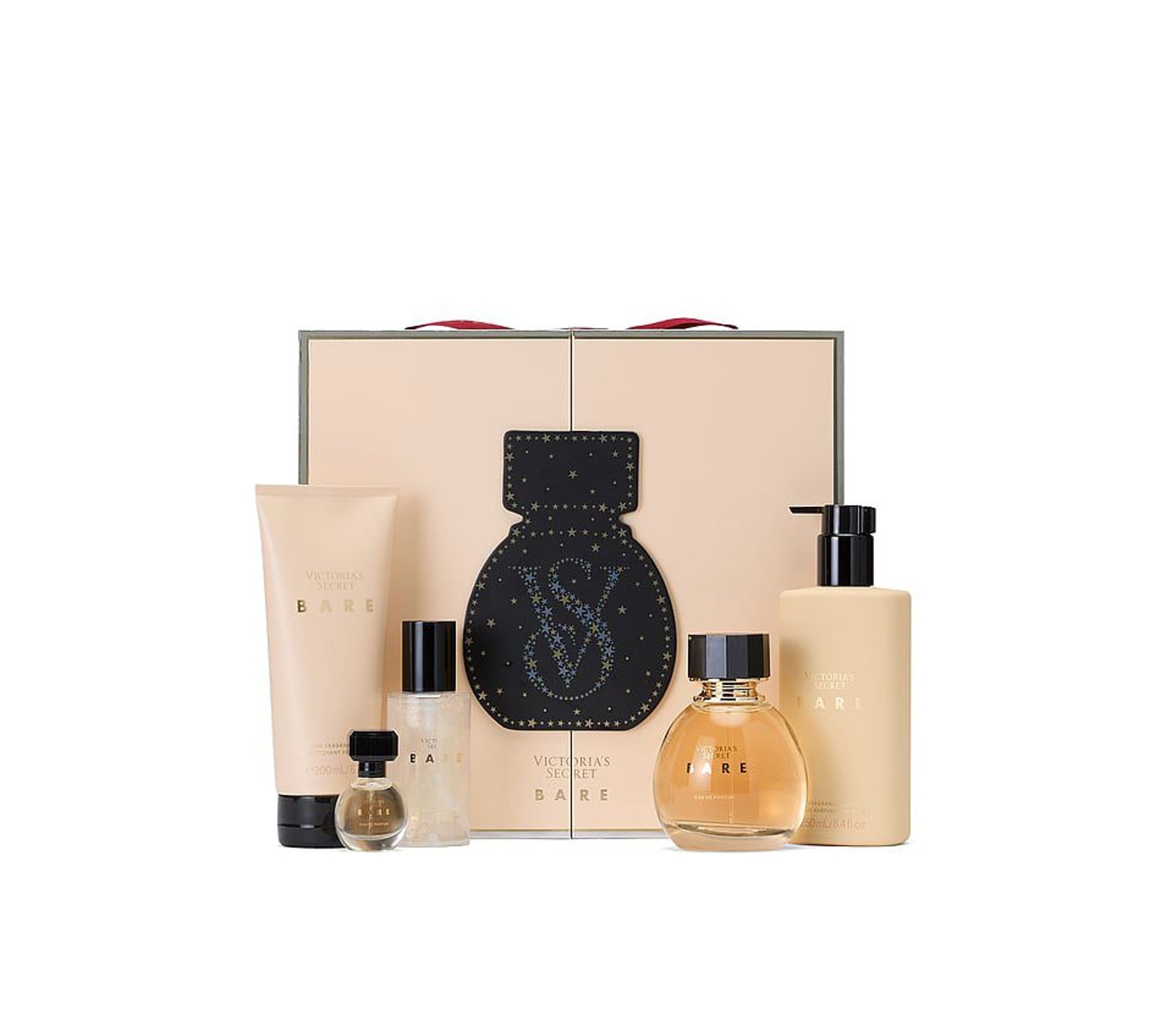 VICTORIA'S SECRET Bare Gift Set (EDP 50ml + Mini EDP 7.5ml + Mist 75ml + Lotion 250ml + Shower Gel 200ml) فكتوريا سيكرت بكج هدايا