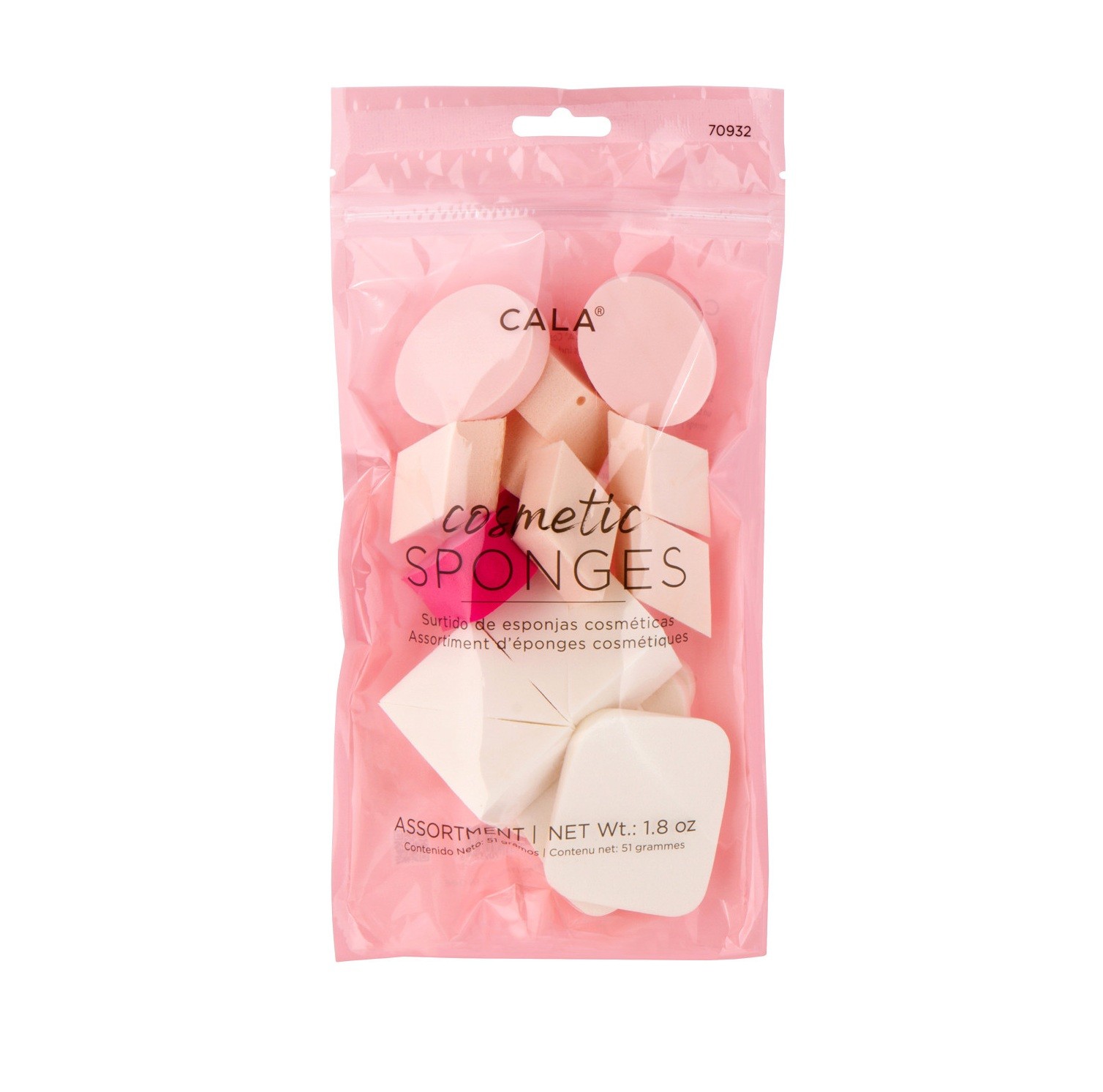 CALA COSMETIC MAKE UP SPONGES - ASSORTMENT 70932 كالا اسفنجات توزيع المكياج
