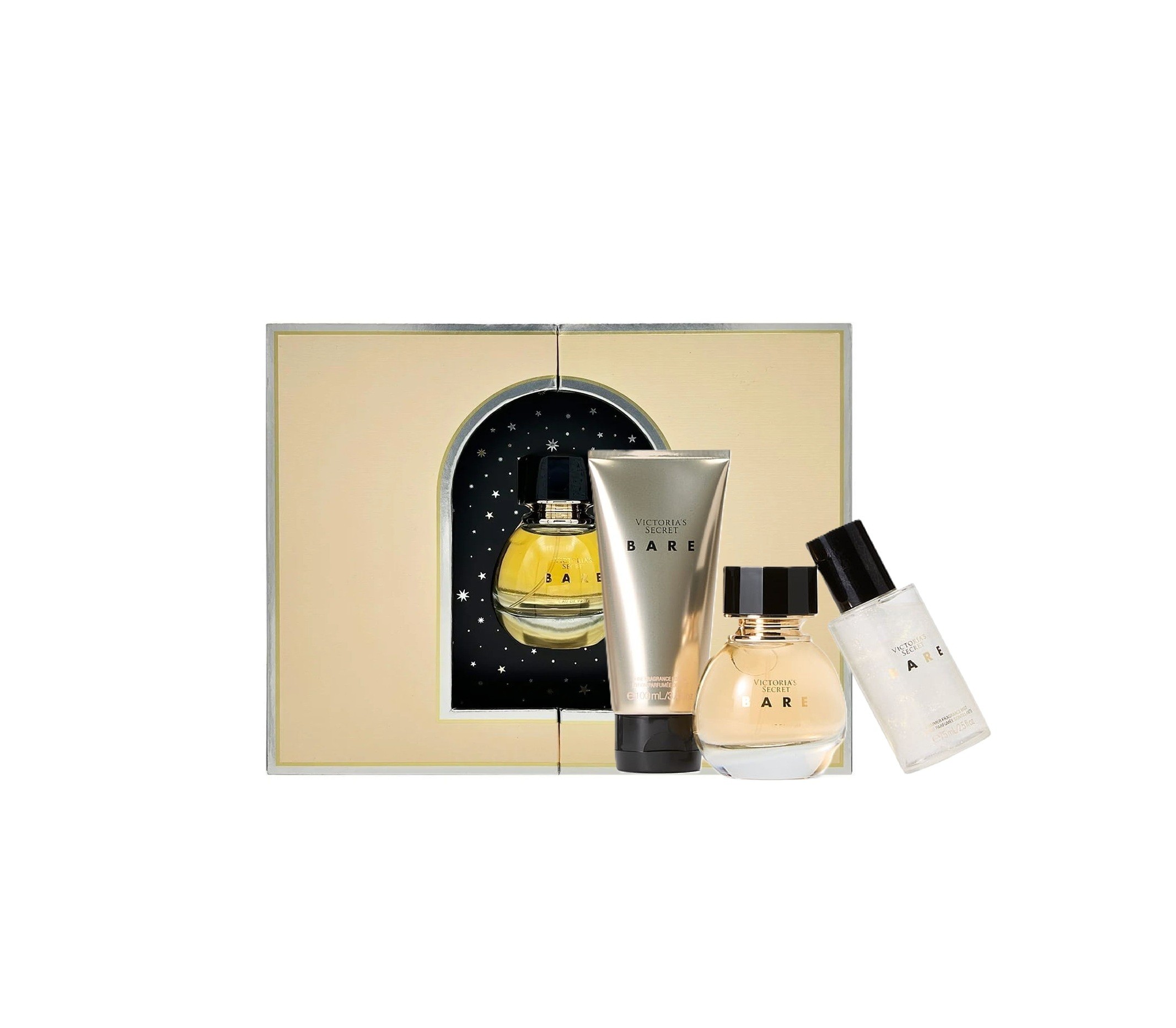 VICTORIA'S SECRET Bare Gift Set (Eau De Parfum 50ml + Mist 75ml + Lotion 100ml) فكتوريا سيكرت بكج هدايا