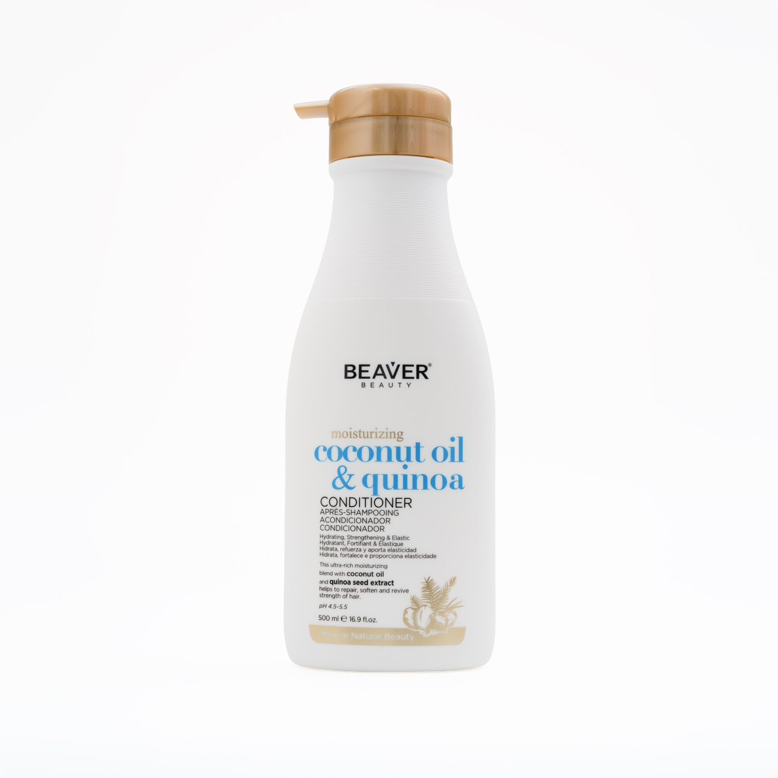 BEAVER Coconut Oil And Quinoa Moisturising Conditioner 500ml  بيفر بلسم مرطب بزيت جوز الهند والكينوا
