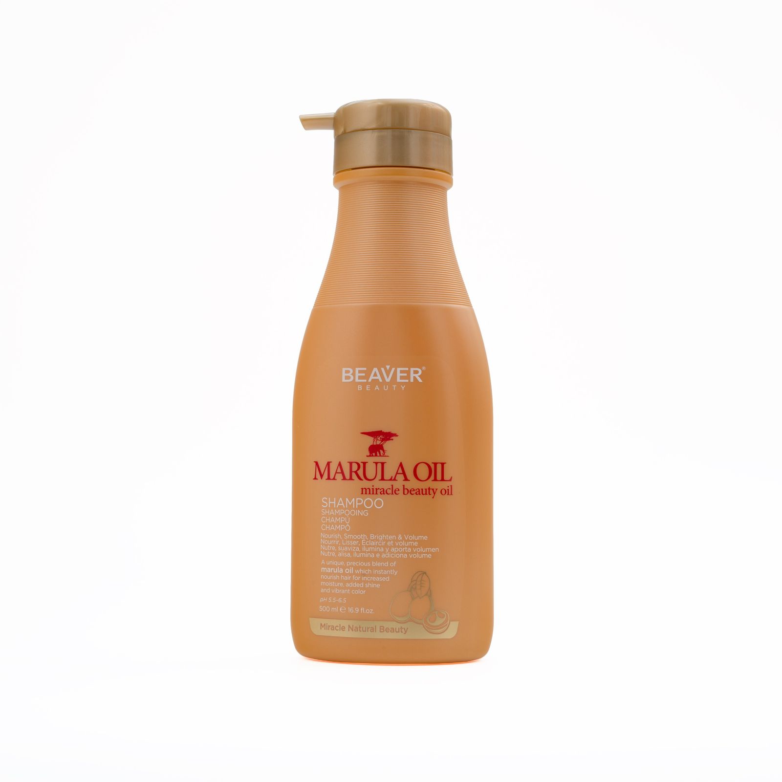 BEAVER Marula Oil Shampoo 500ml  بيفر شامبو بزيت المارولا للشعر الجاف او المصبوغ