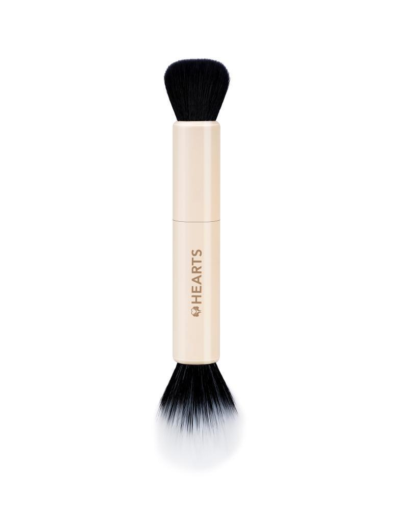 HEARTS DUO BRUSH - B001 هارتس فرشاة مكياج مزدوجة الاطراف