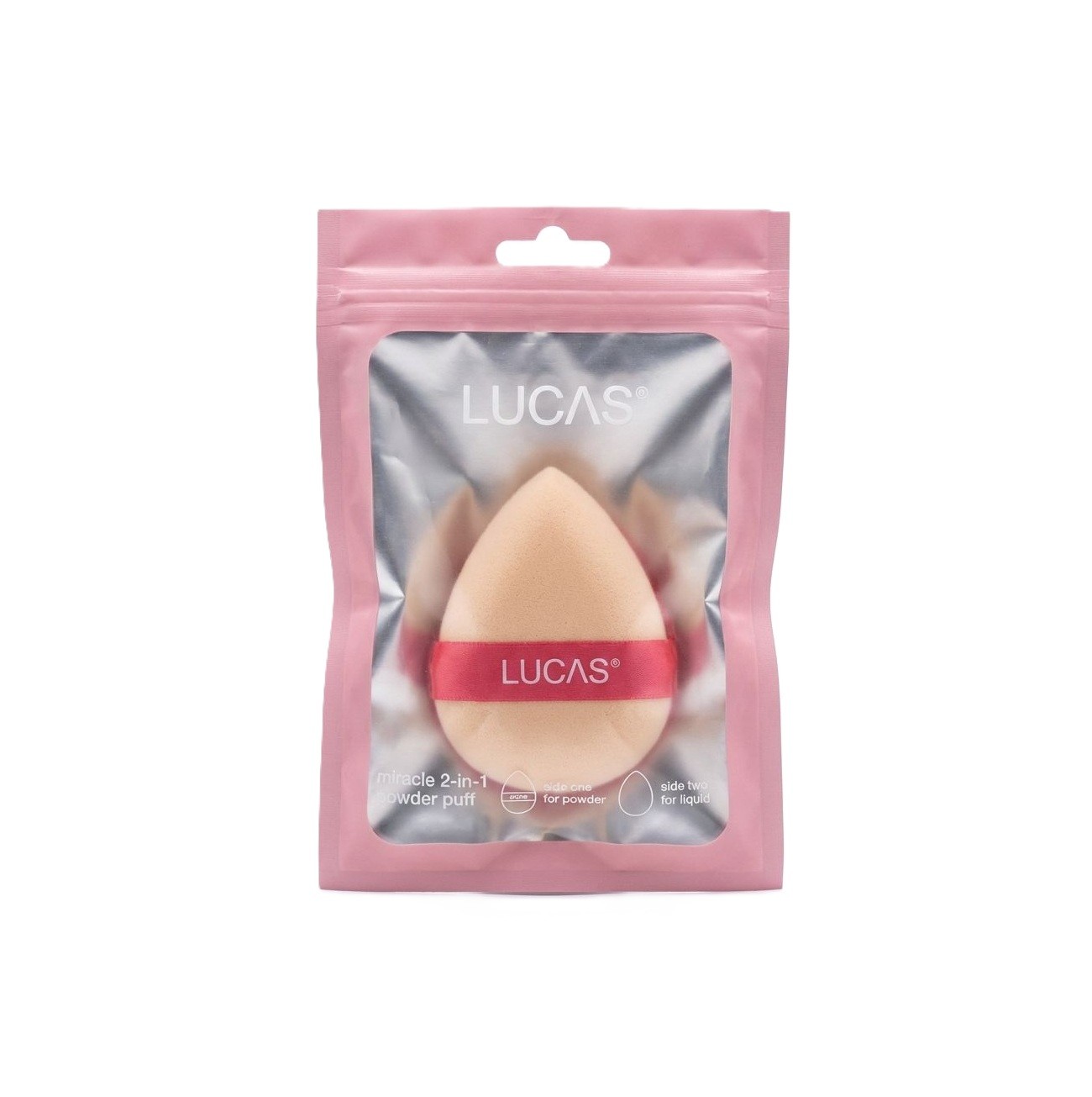 LUCAS BY BARAA Miracle 2-in-1 Powder Puff  لوكاس اسفنجة تطبيق المكياج