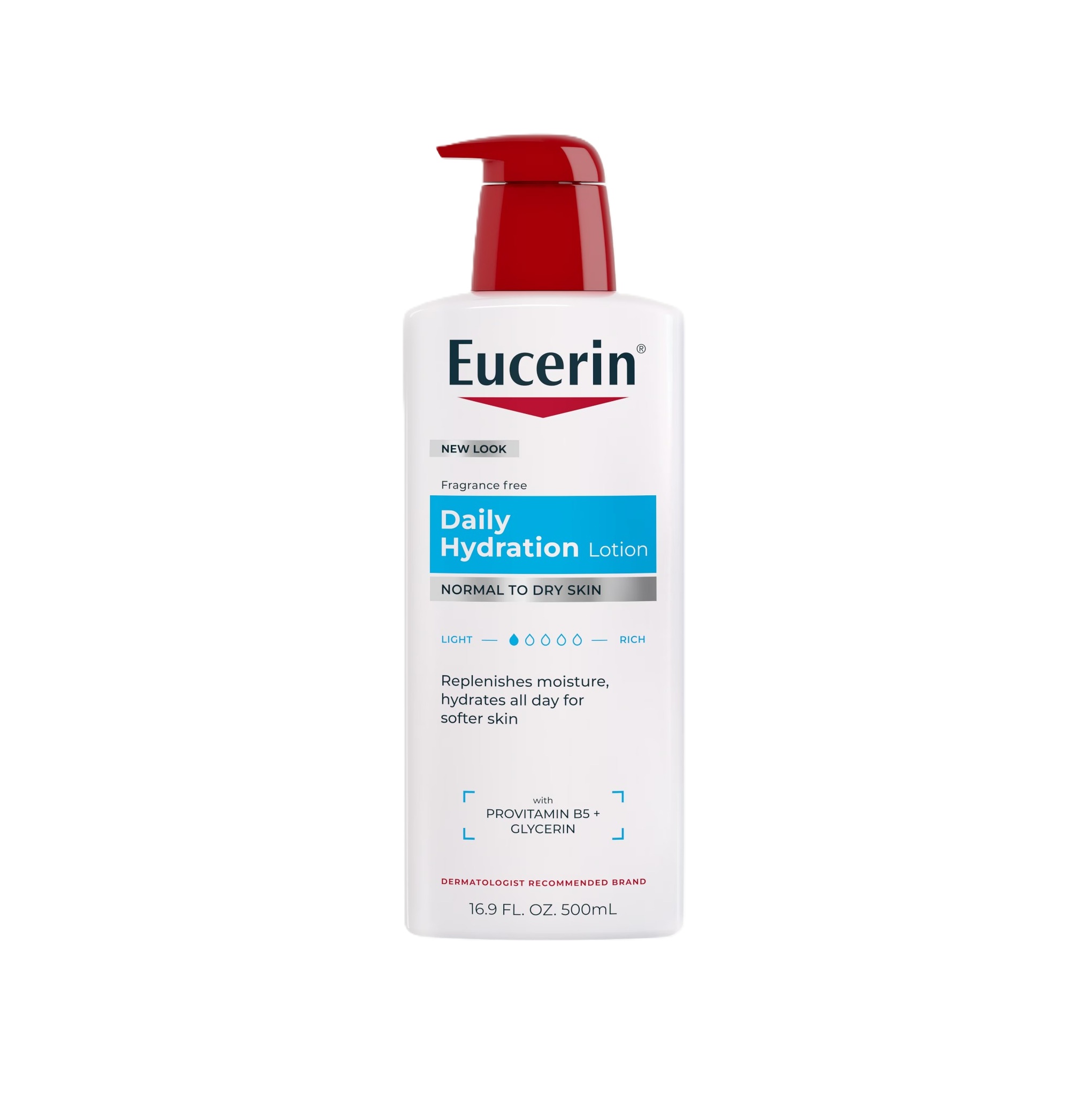 EUCERIN Daily Hydration Lotion - Normal To Dry Skin 500ml يوسيرين لوشن ترطيب يومي للبشرة العادية إلى الجافة