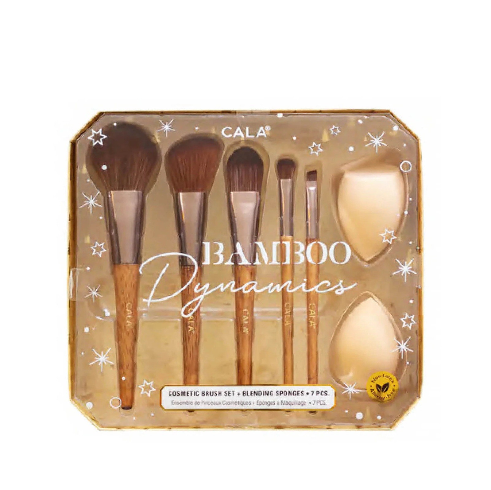 CALA Bamboo Dynamics Set of Makeup Brushes 7pcs  كالا مجموعة متكاملة فرش تطبيق مكياج البشرة والعينين