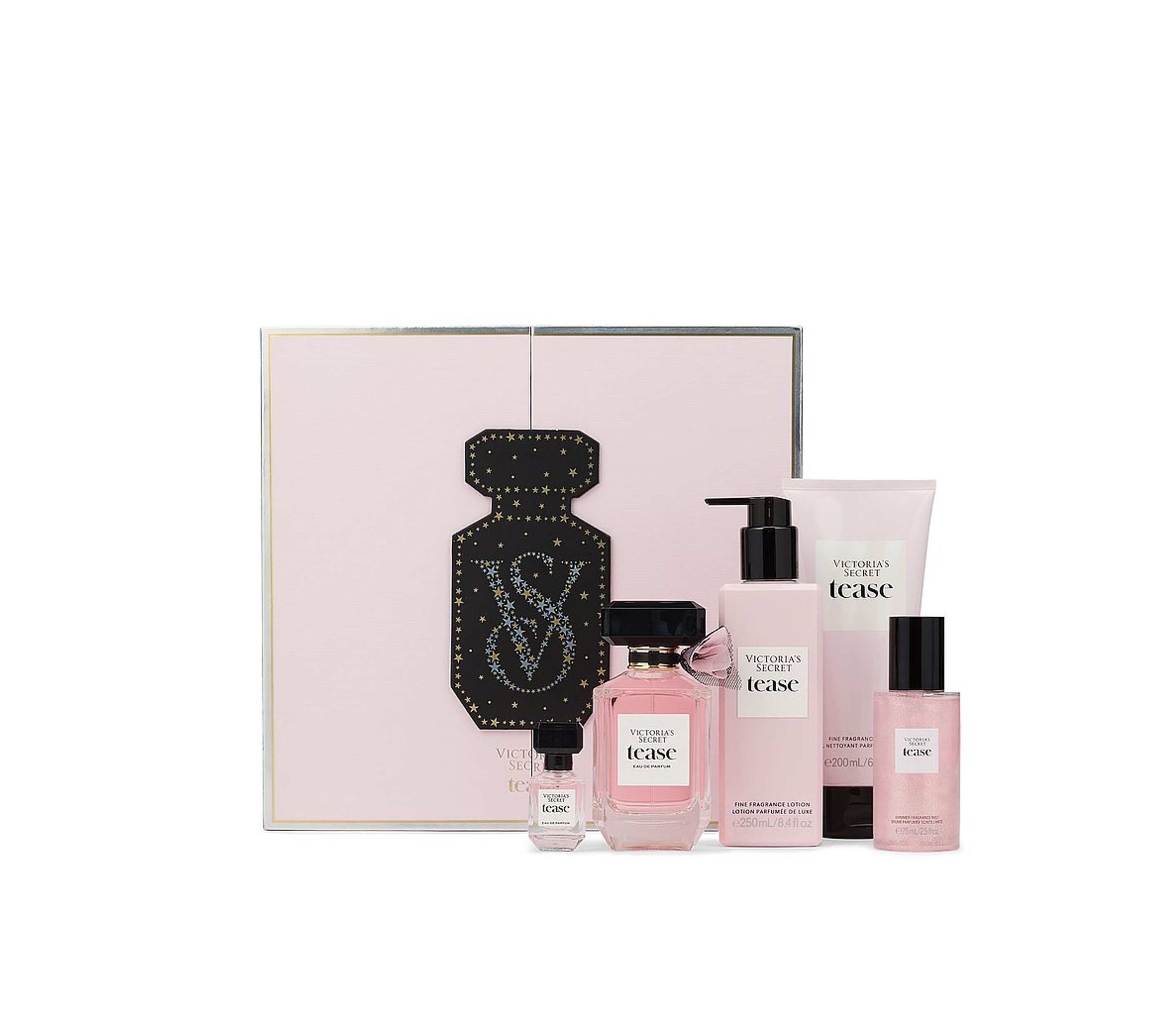 VICTORIA'S SECRET Tease Gift Set (EDP 50ml + Mini EDP 7.5ml + Mist 75ml + Lotion 250ml + Shower Gel 200ml) فكتوريا سيكرت بكج هدايا