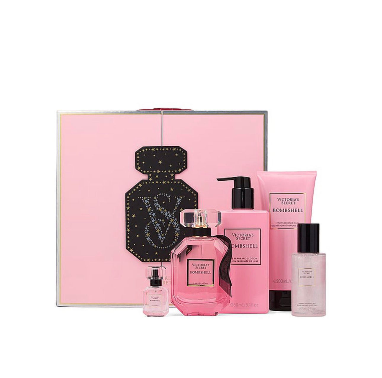 VICTORIA'S SECRET BOMBSHELL GIFT SET (100ml ,200ml, 75ml, 250ml, 75ml) فيكتوريا سيكرت مجموعة هدايا