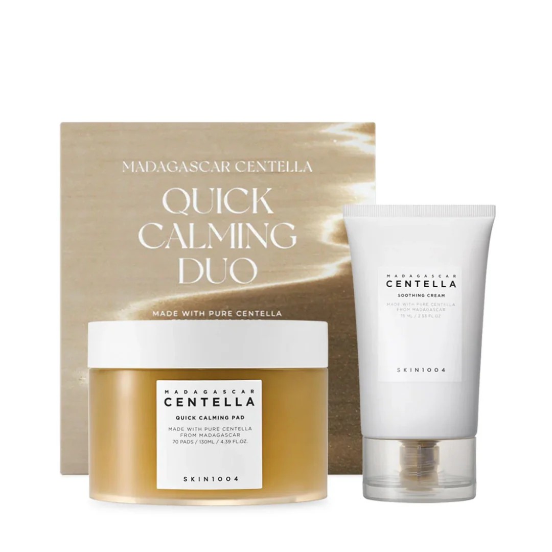 SKIN1004 MADAGASCAR CENTELLA Quick Calming Duo Set مدغشقر سينتيلا مجموعة ثنائية مهدئة سريعة