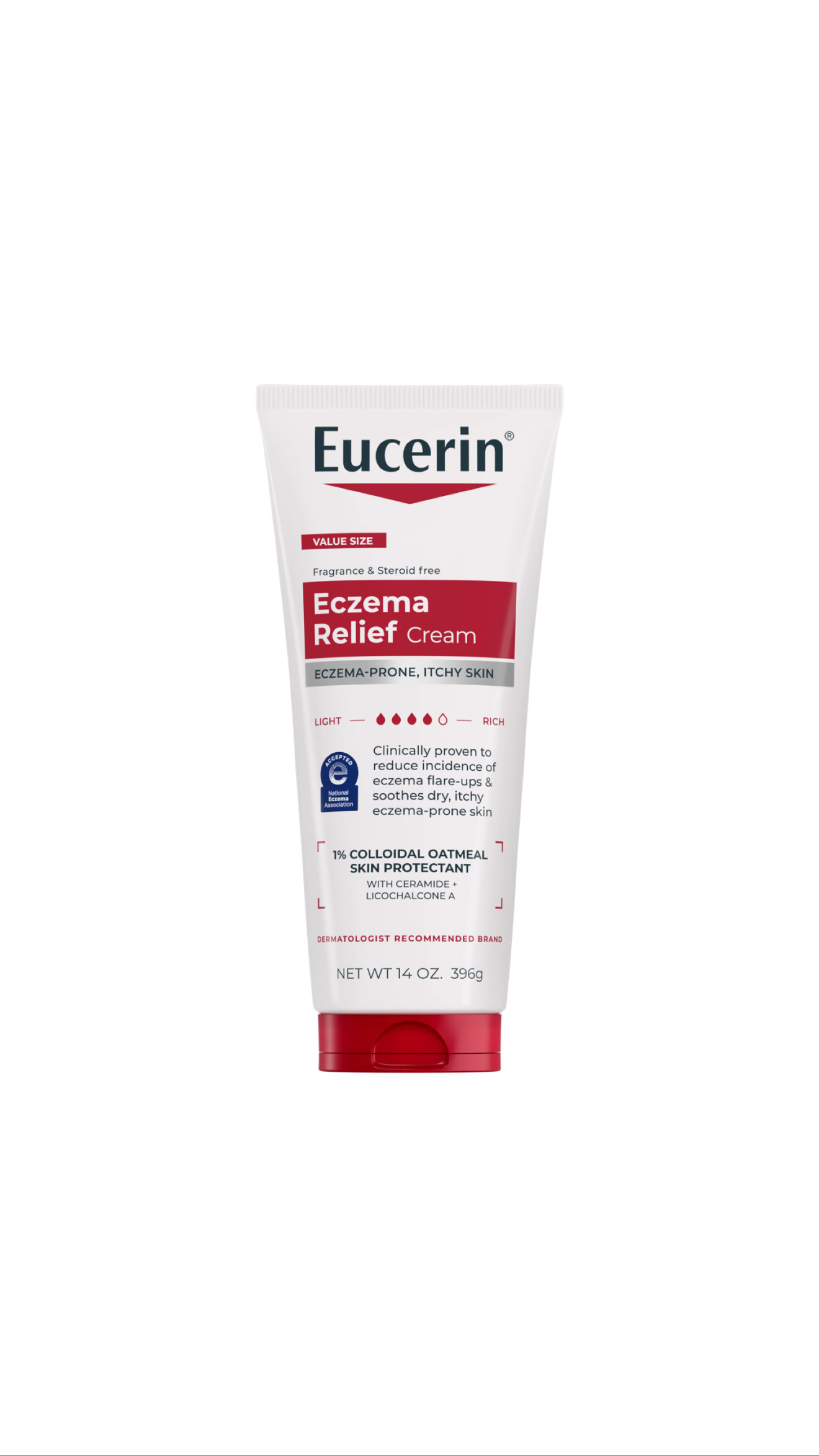 EUCERIN Eczema Relief cream 396g ايوسيرين كريم معالج ومهدئ للبشرة الحساسة والتي تعاني من الاكزما