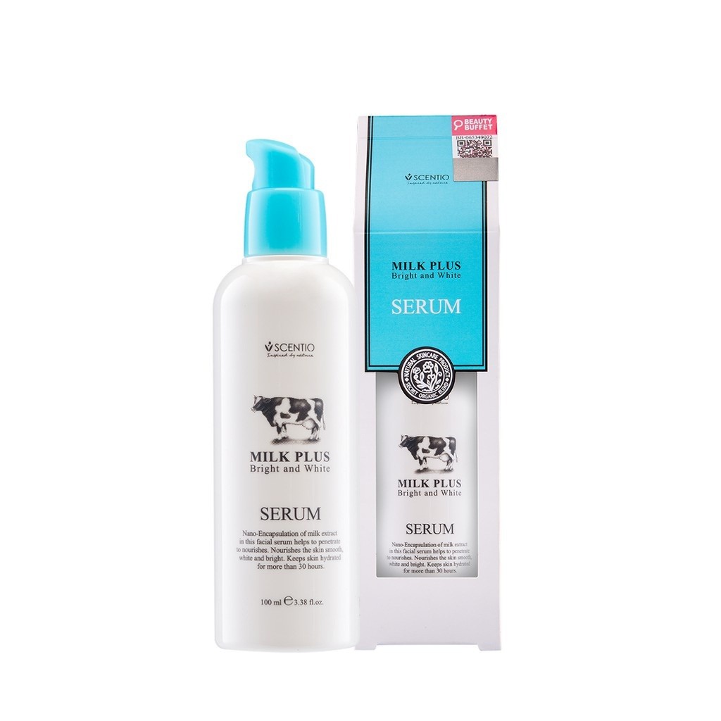SCENTIO MILK PLUS SMOOTH SERUM 100ml  سينتيو سيروم الحليب المركز يرطب البشرة ويغذيها بعمق